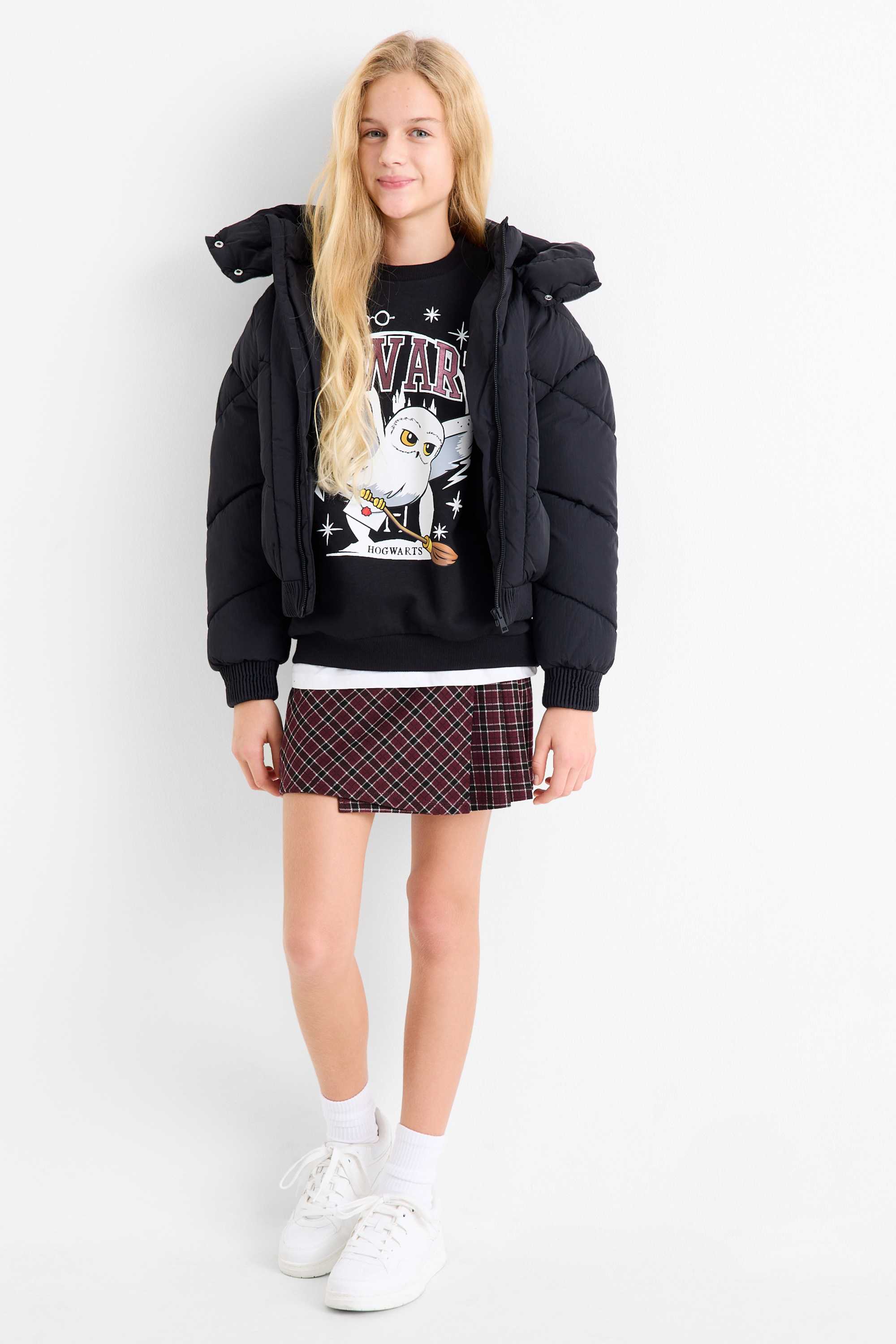 Harry Potter - set - sweatshirt and skort - 2 piece black