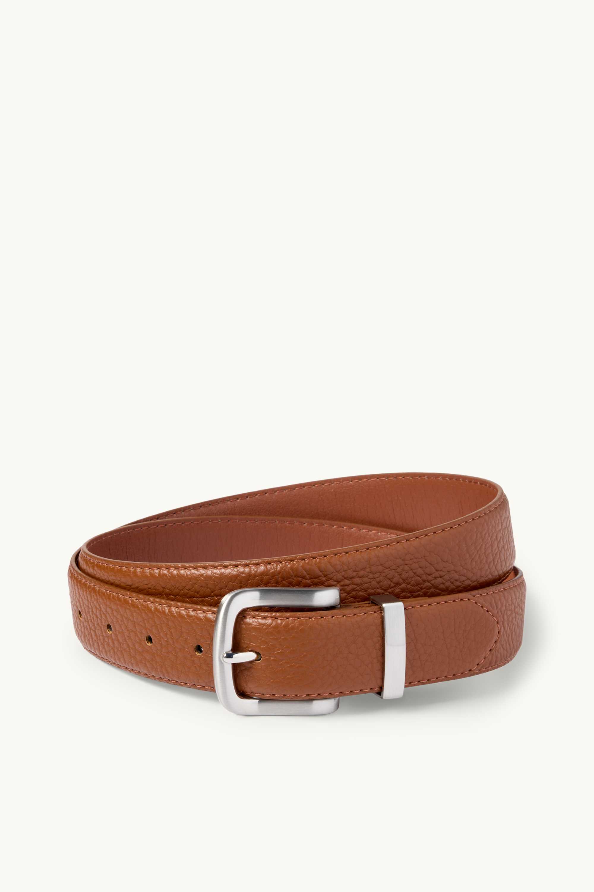 Belt - faux leather brown