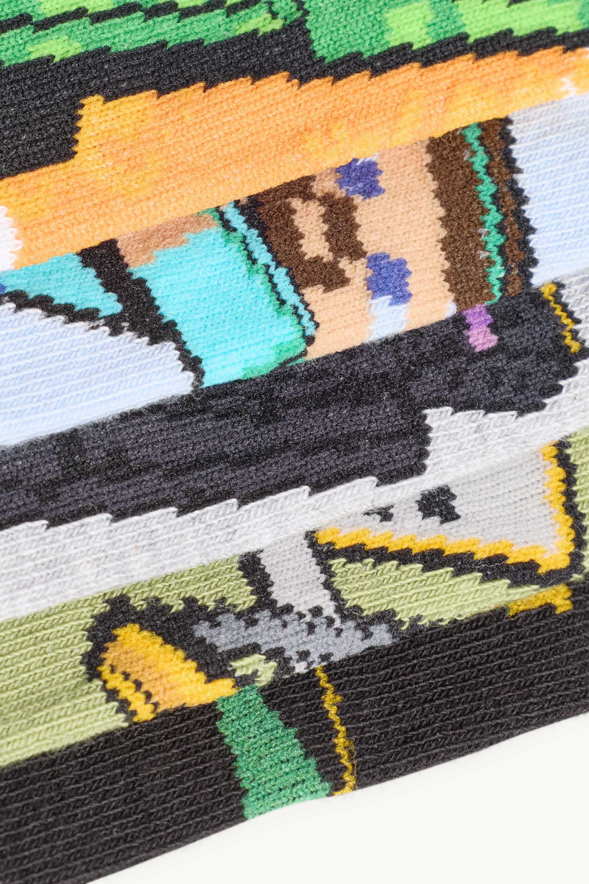 Multipack of 5 - Minecraft - socks with motif blue