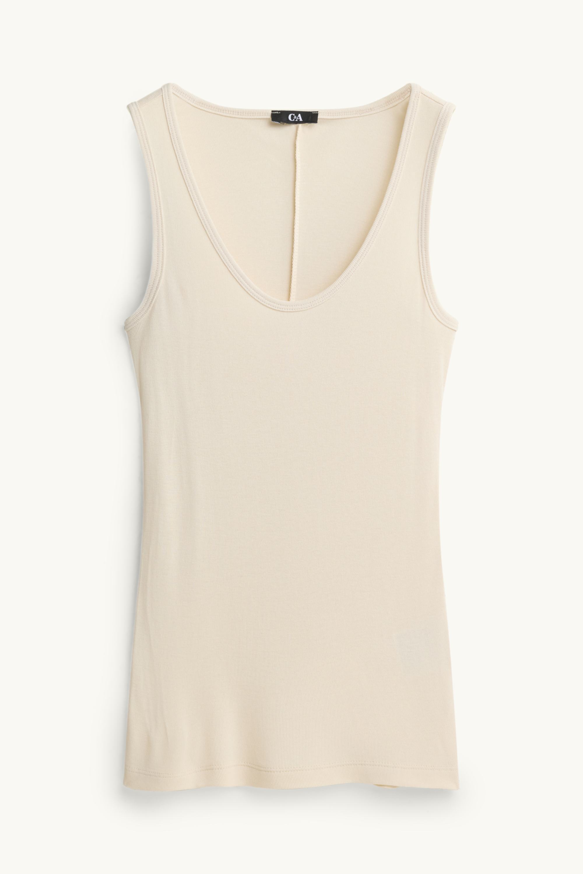Top - ribbed white