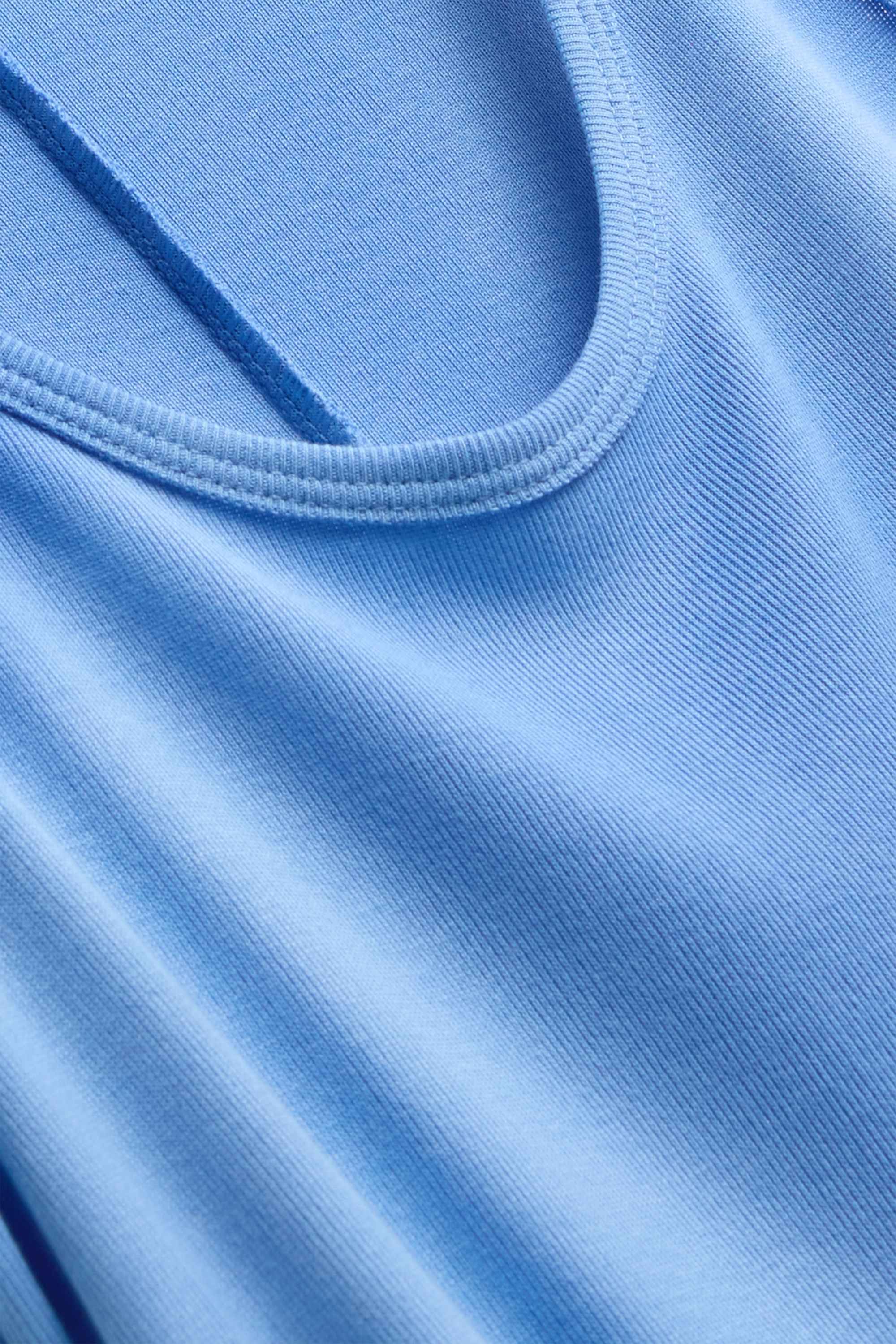 Top - ribbed blue