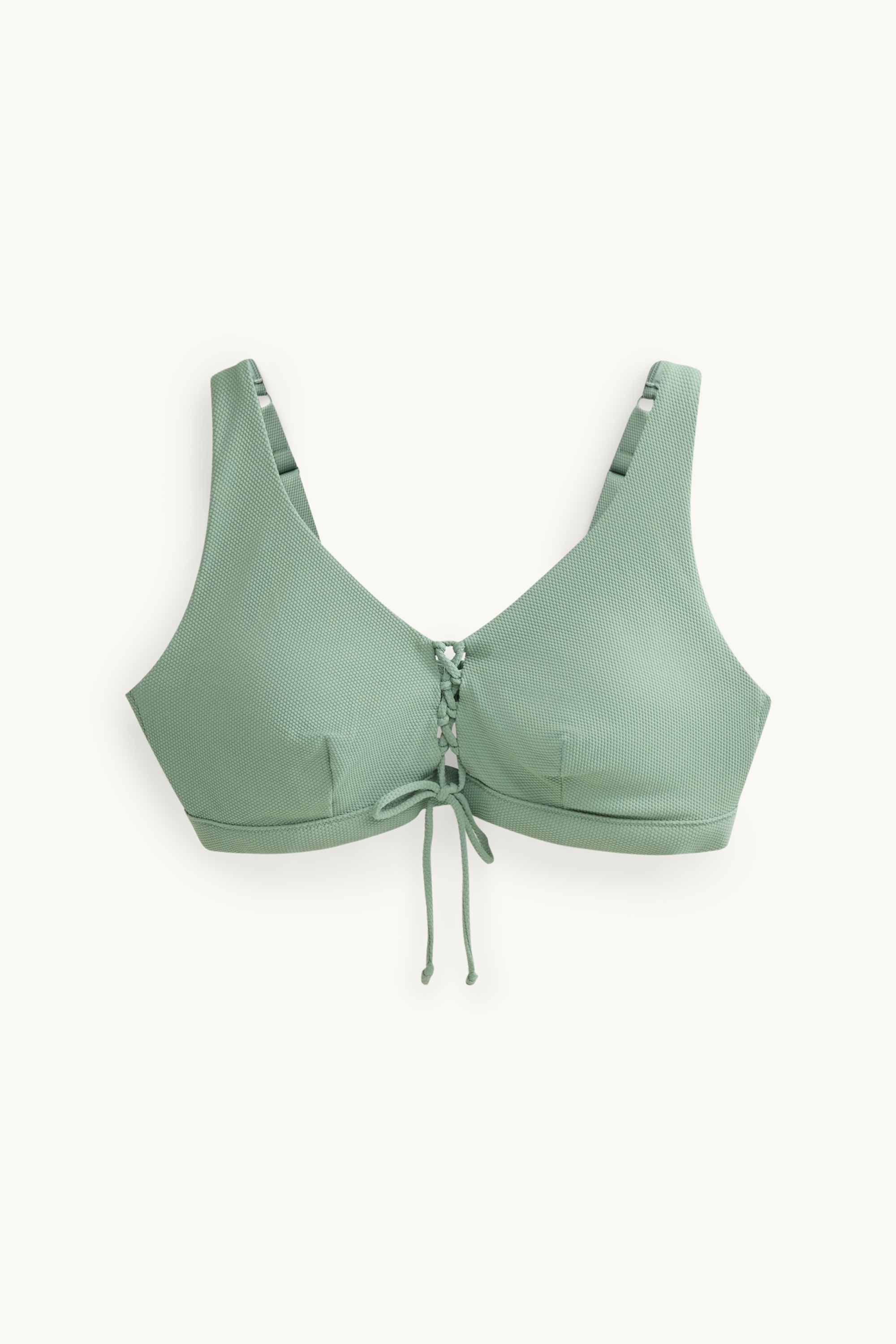 Bikini top - padded - non-wired - LYCRA® XTRA LIFE™ green