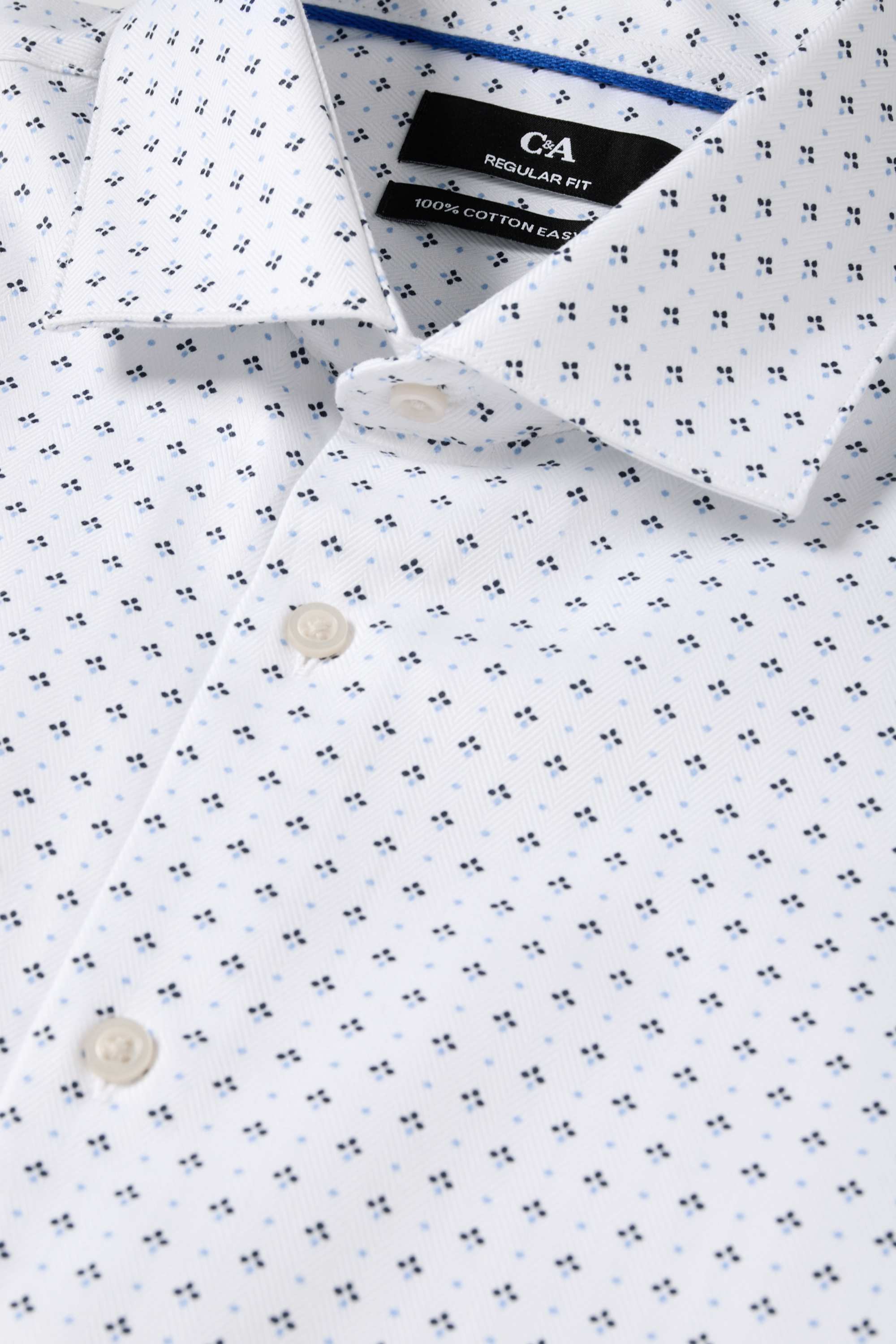 Business shirt - regular fit - cutaway collar - easy-iron white