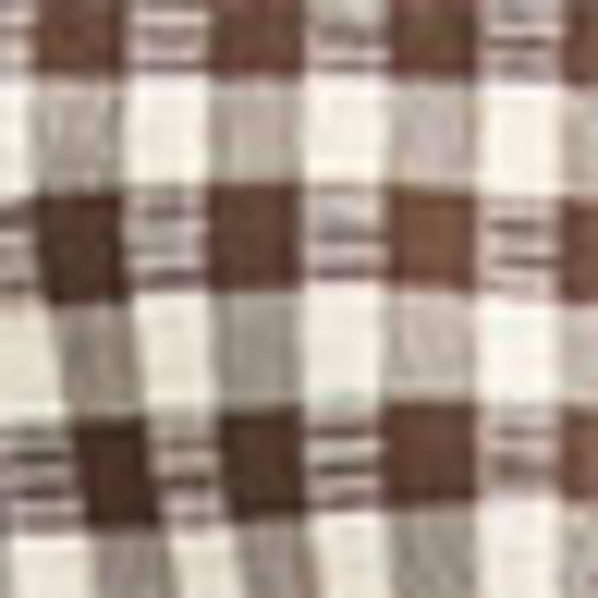Bikini bottoms - low-rise waist - LYCRA® XTRA LIFE™ - check brown