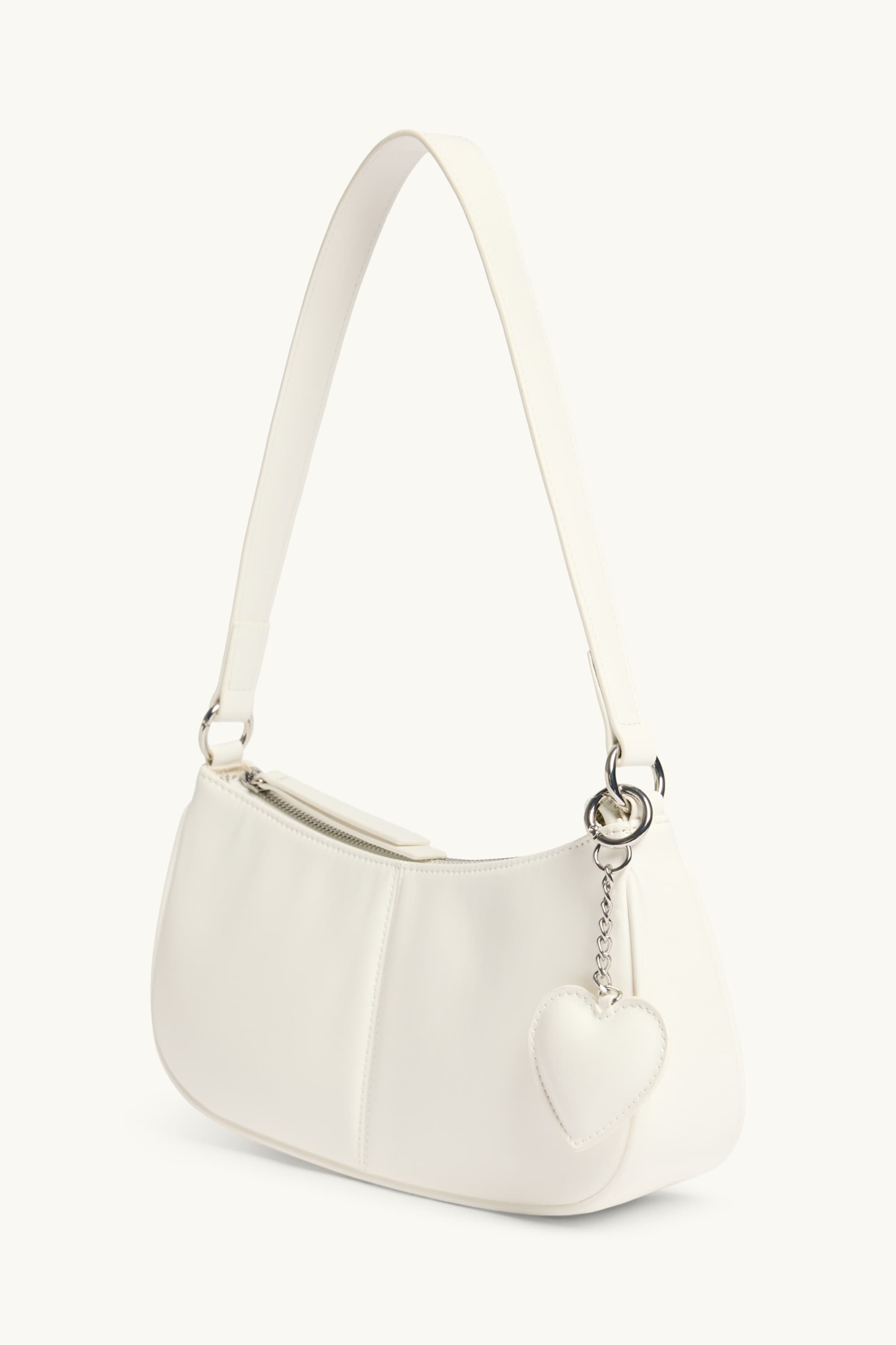 Shoulder bag - faux leather white