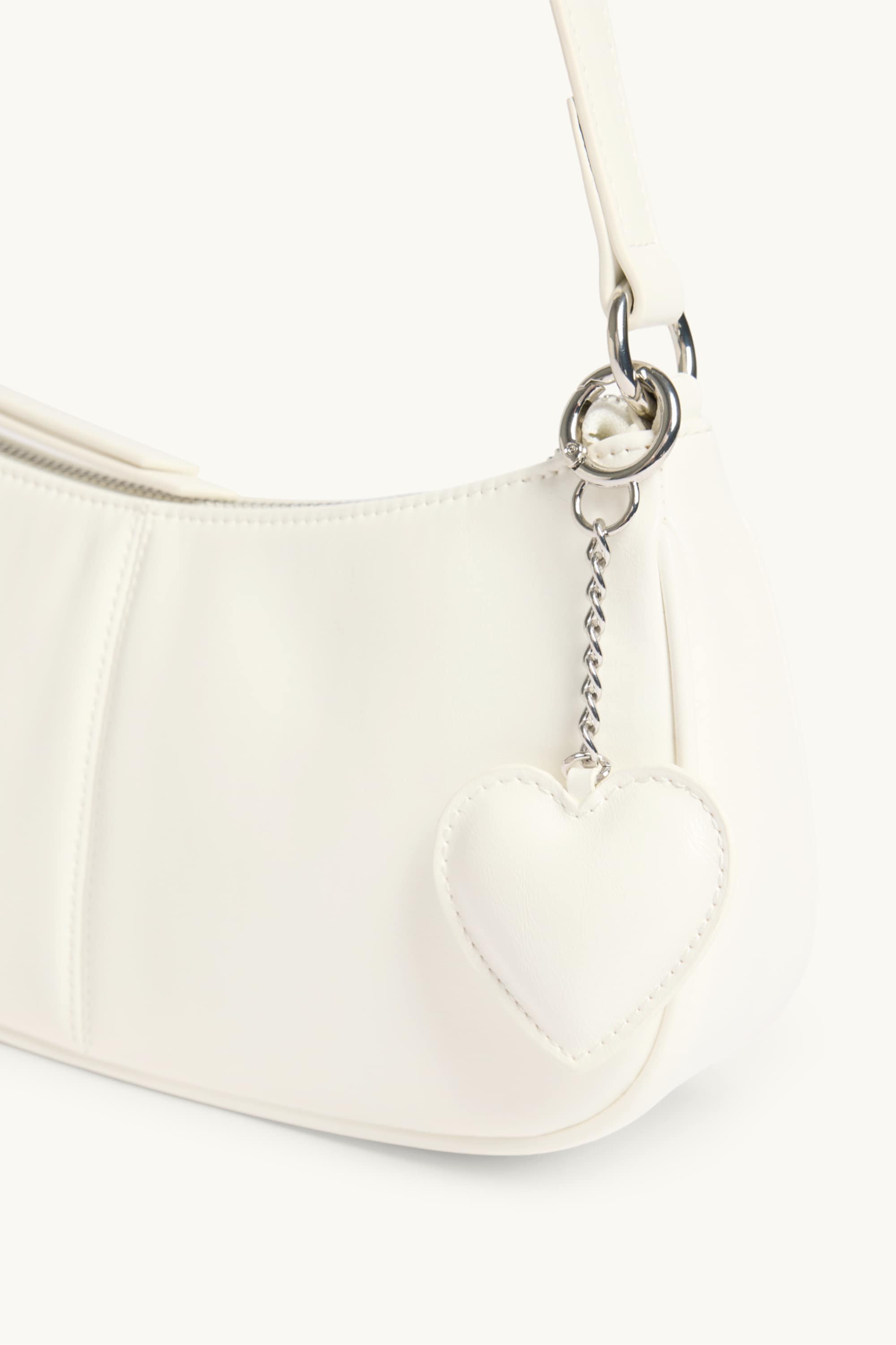 Shoulder bag - faux leather white