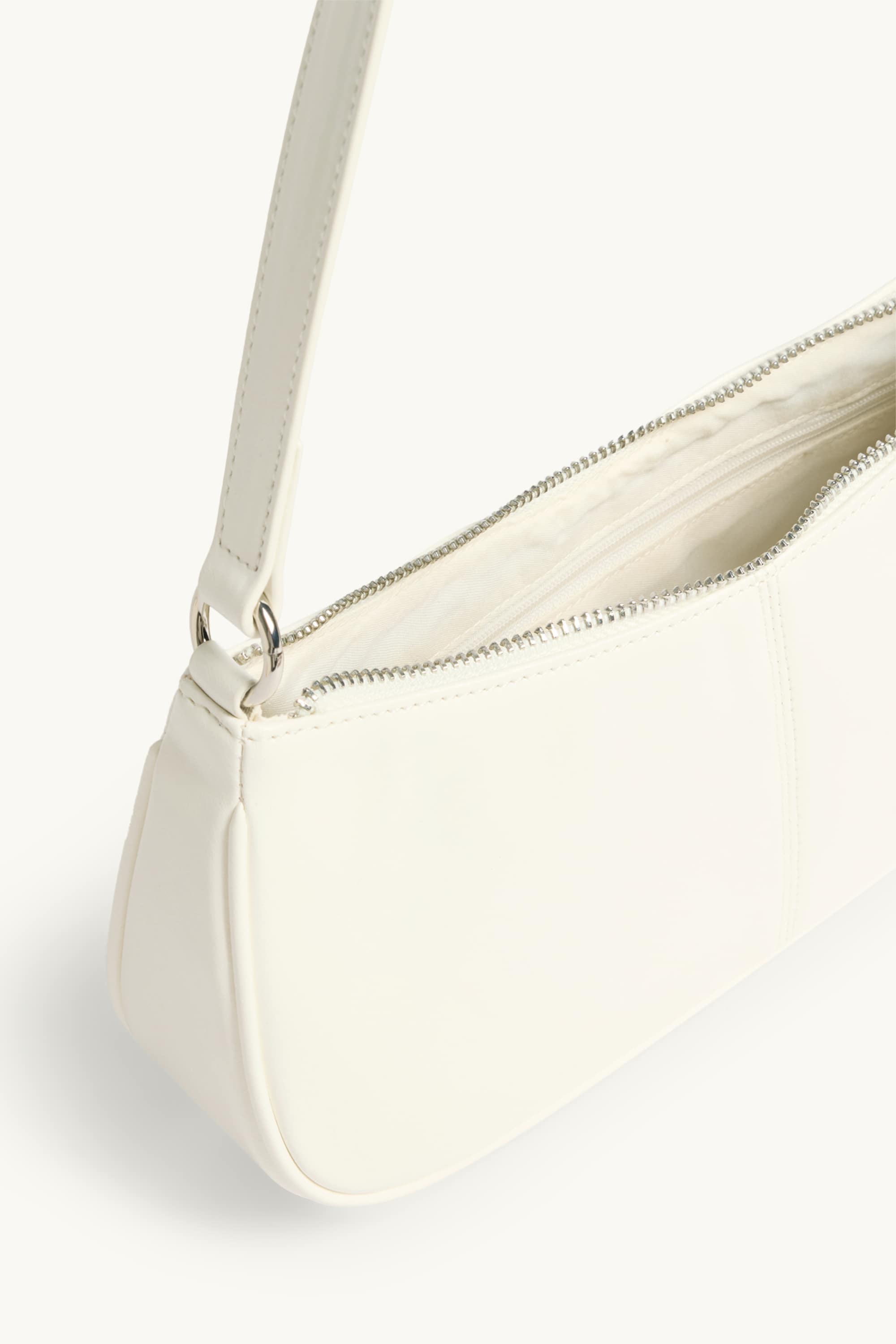 Shoulder bag - faux leather white