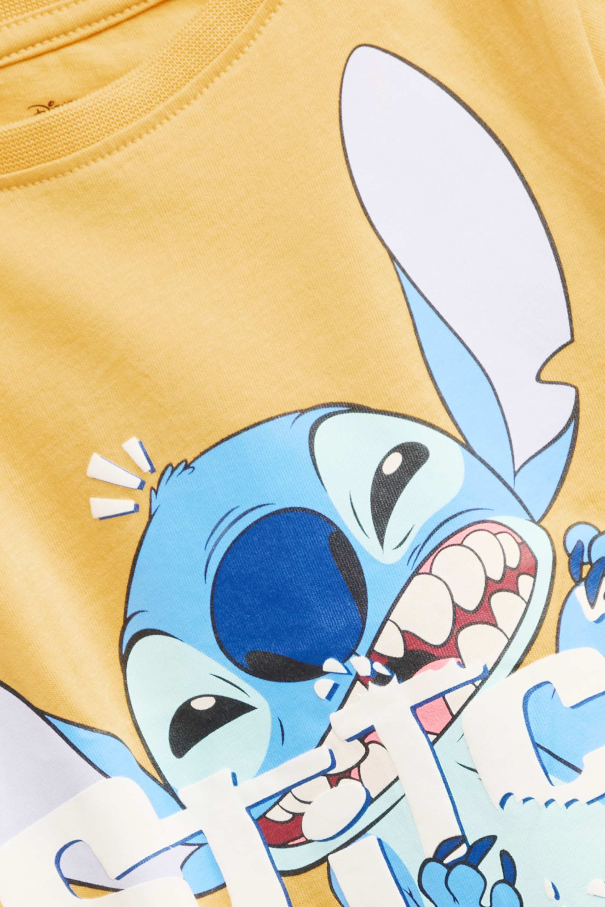 Lilo & Stitch - short sleeve T-shirt yellow