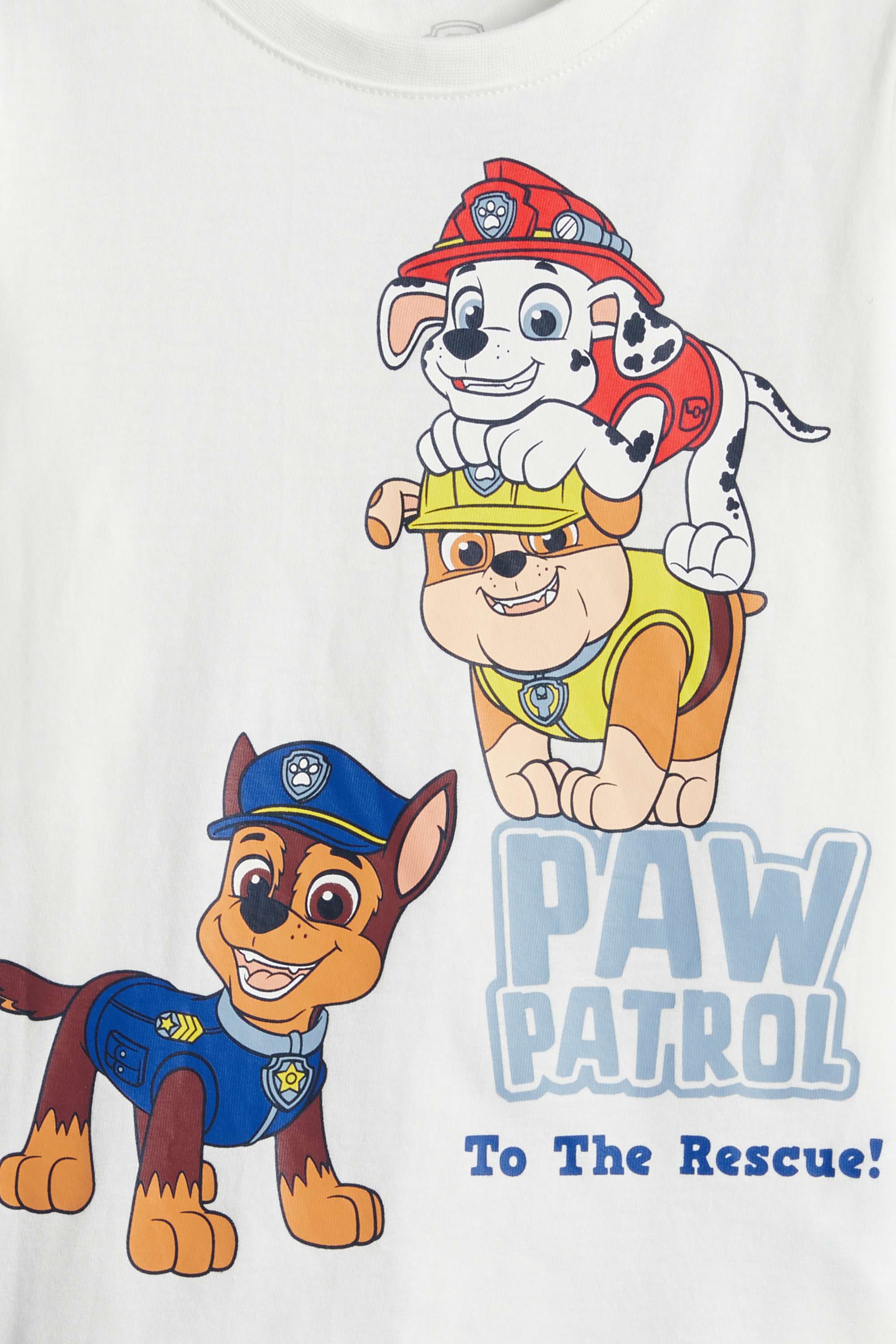 Multipack of 3 - PAW Patrol - Chase, Marshall - short sleeve T-shirt white / blue
