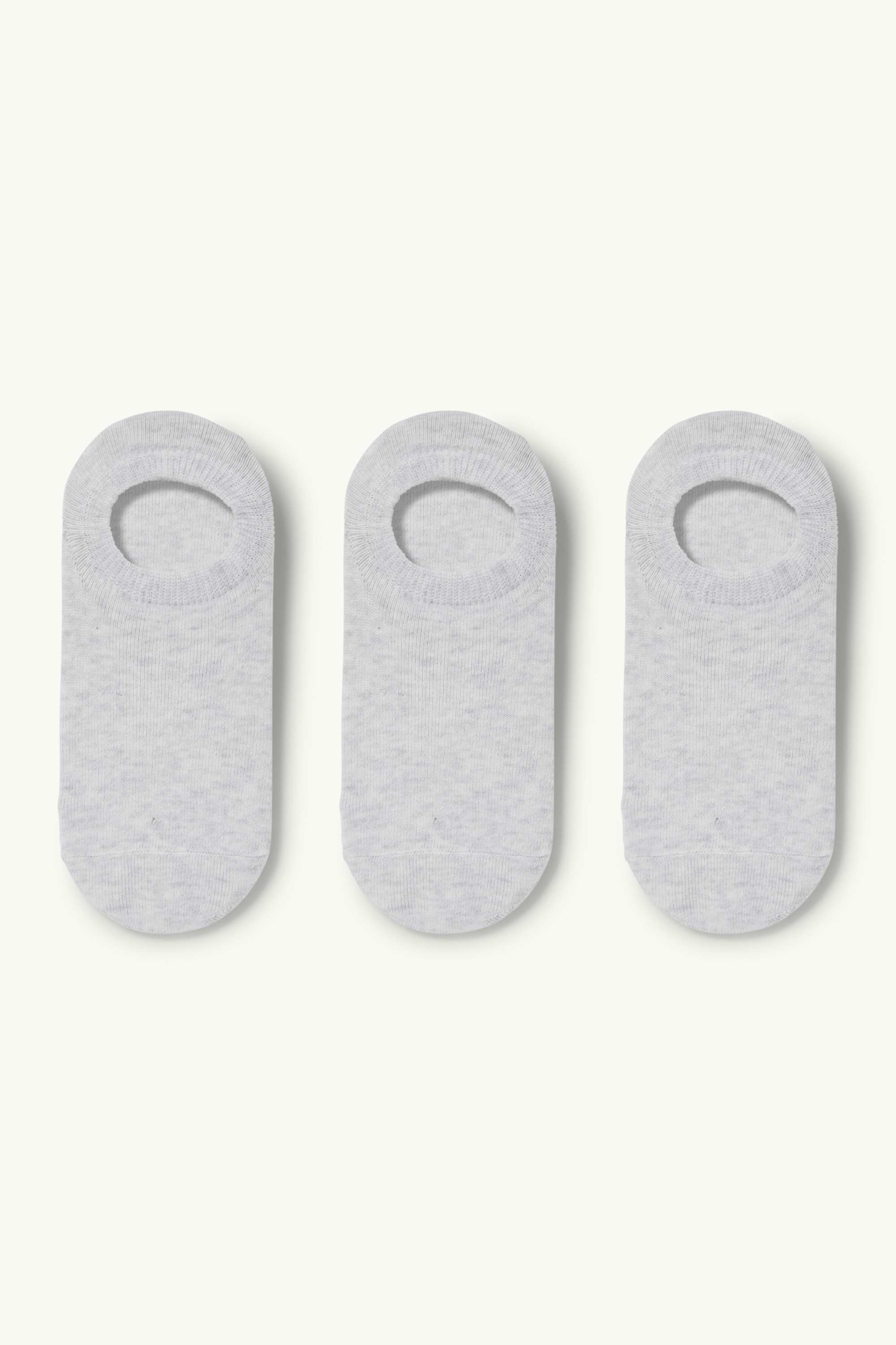 Multipack of 3 - footsies light gray