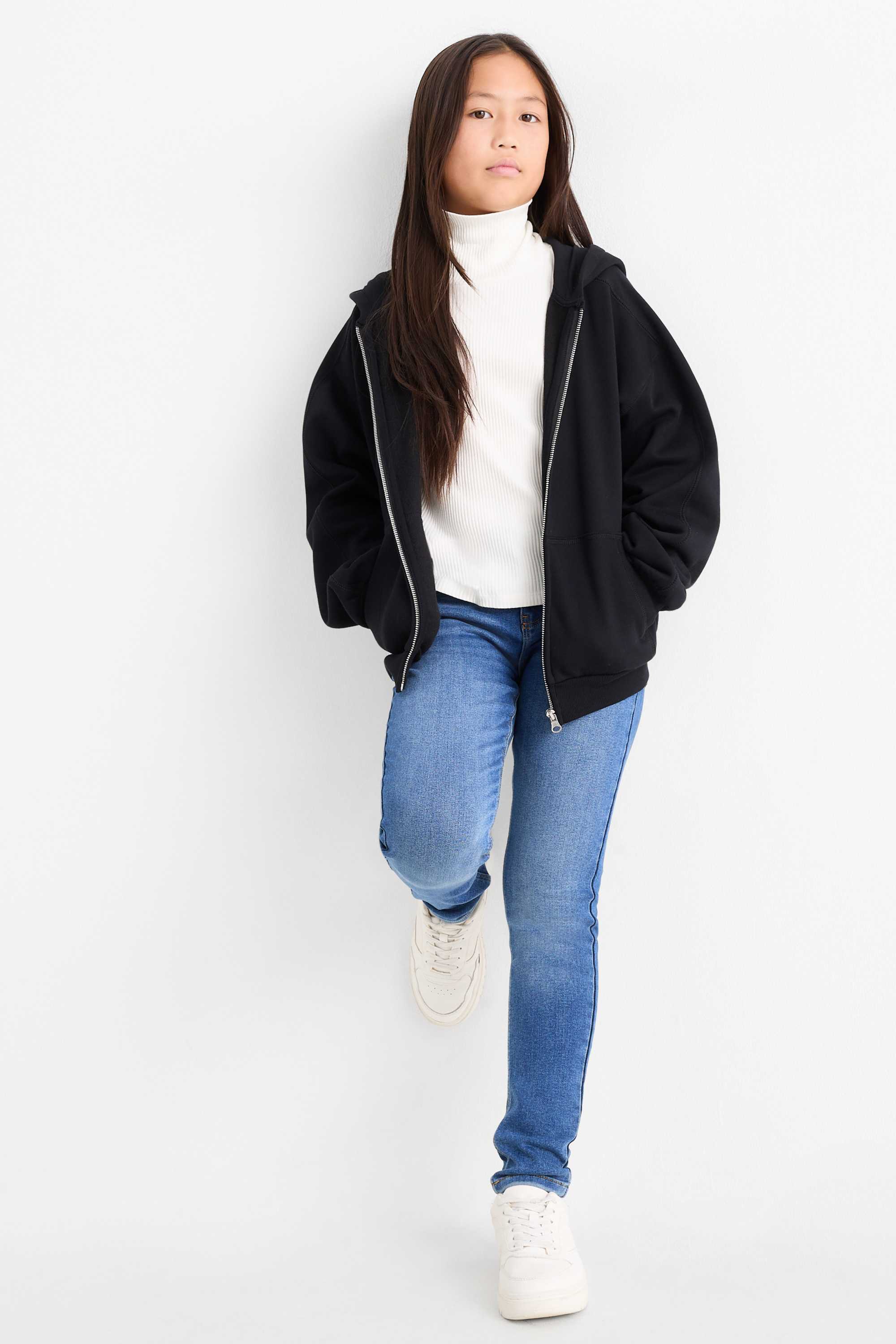 Skinny jeans - thermal jeans blue denim