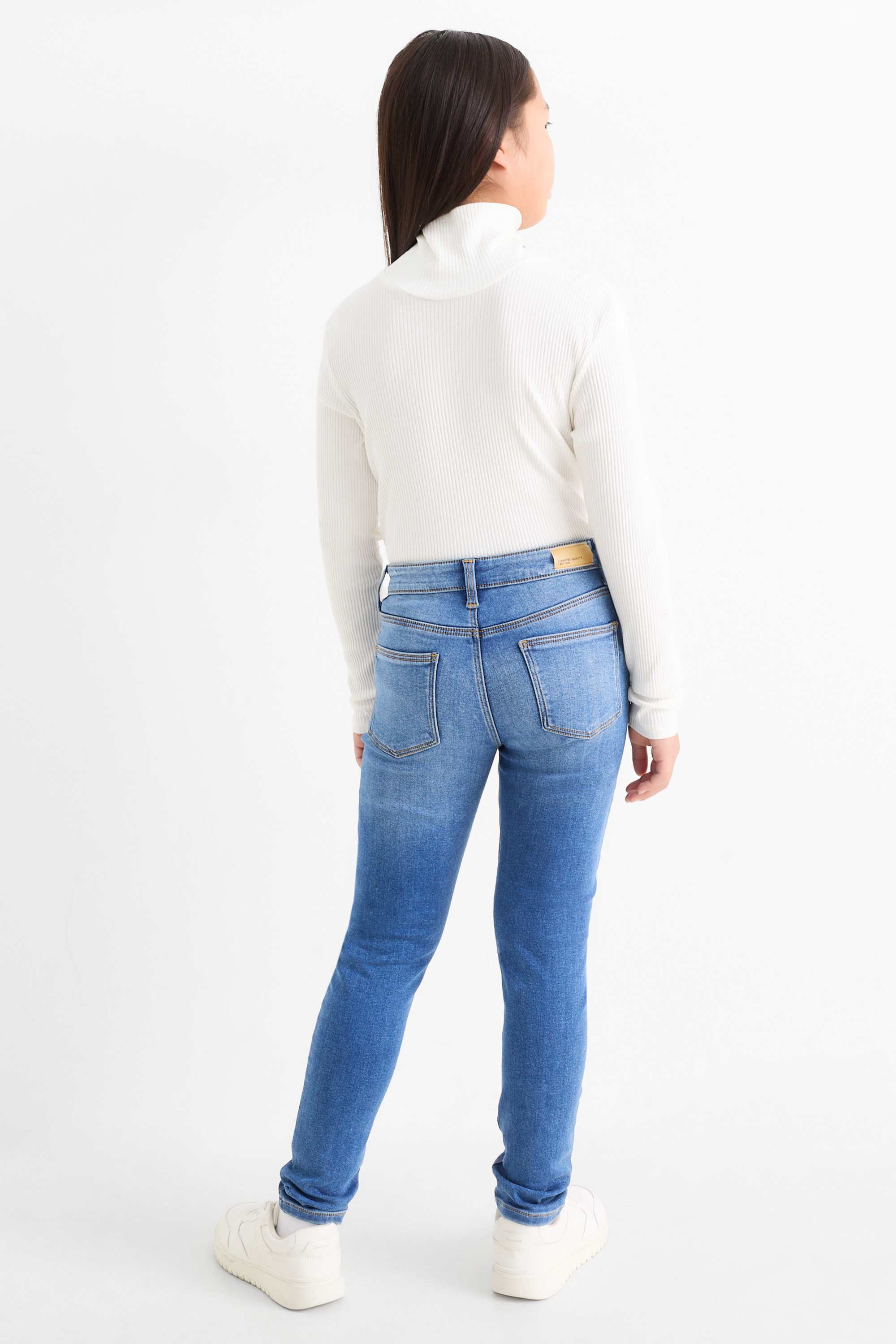 Skinny jeans - thermal jeans blue denim