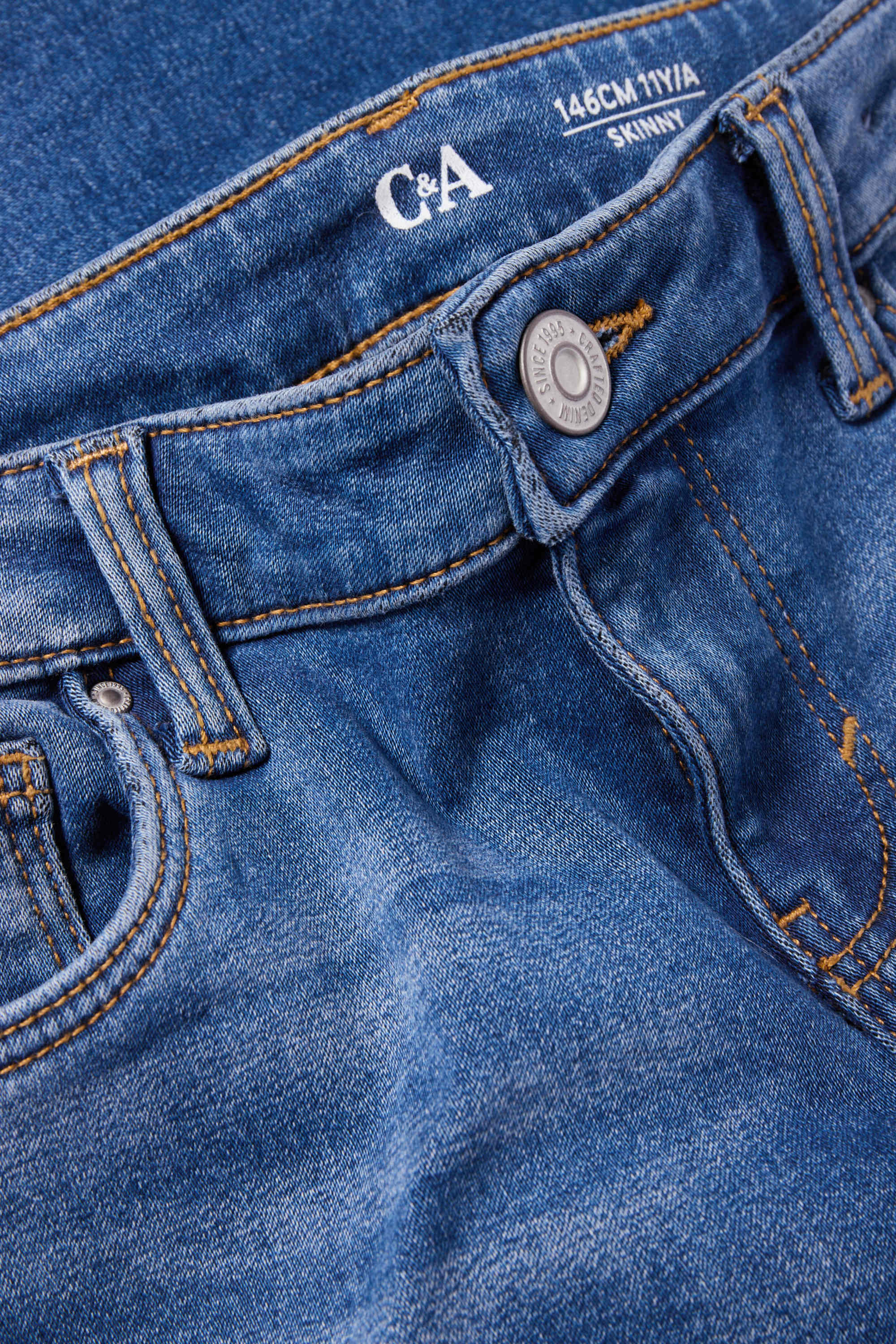 Skinny jeans - thermal jeans blue denim