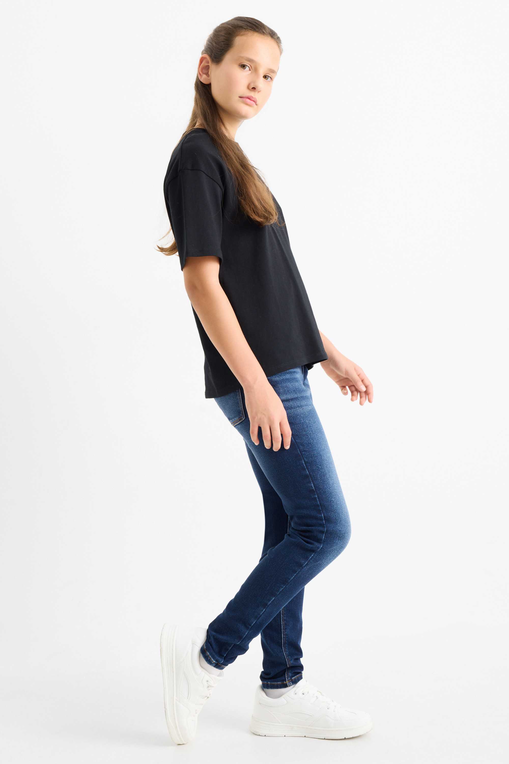 Skinny jeans - thermal jeans denim-dark blue