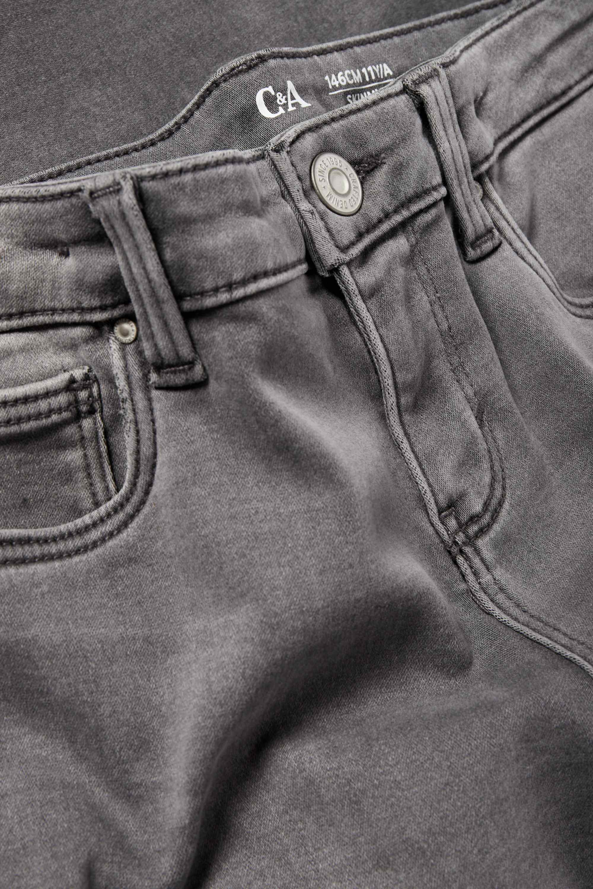 Skinny jeans - thermal jeans denim-gray