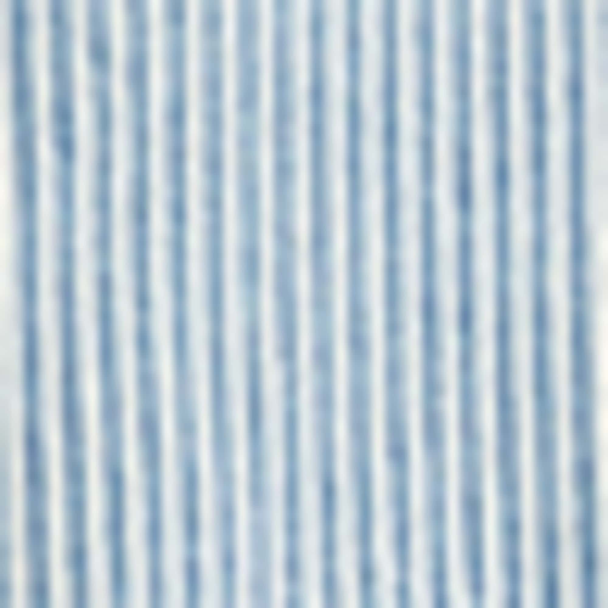 Denim shirt blouse - striped white / blue