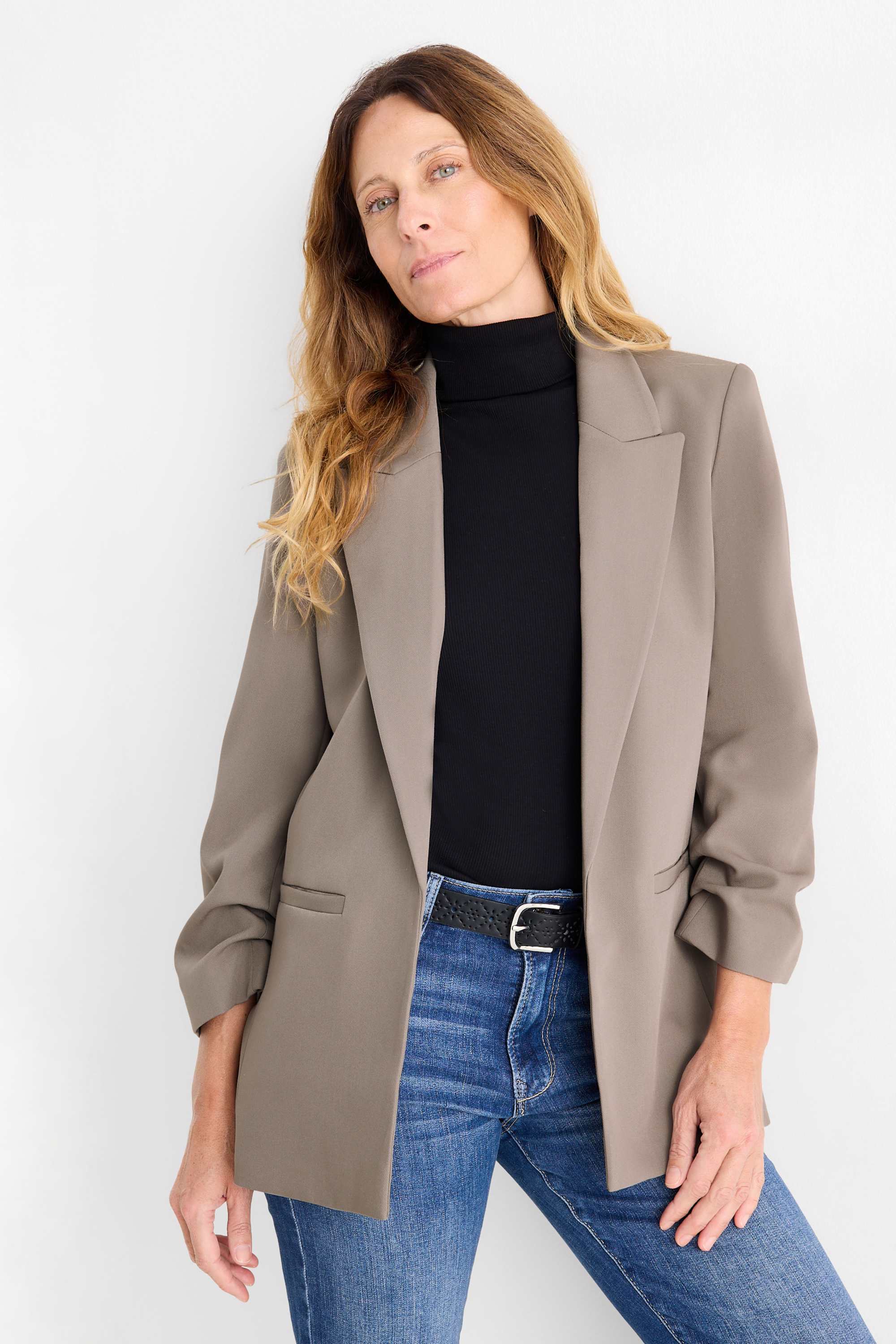 Business blazer - regular fit taupe