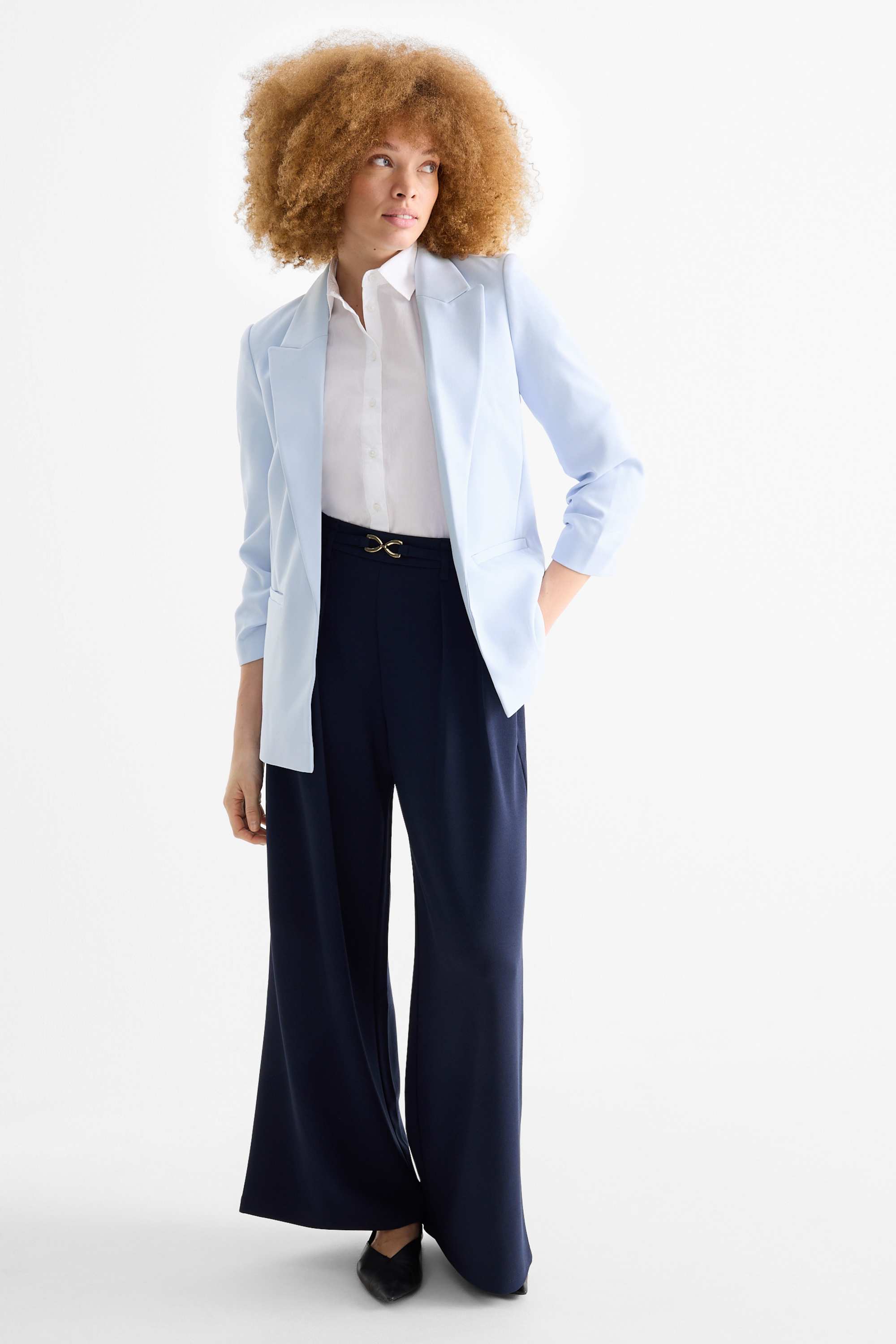 Business blazer - regular fit light blue