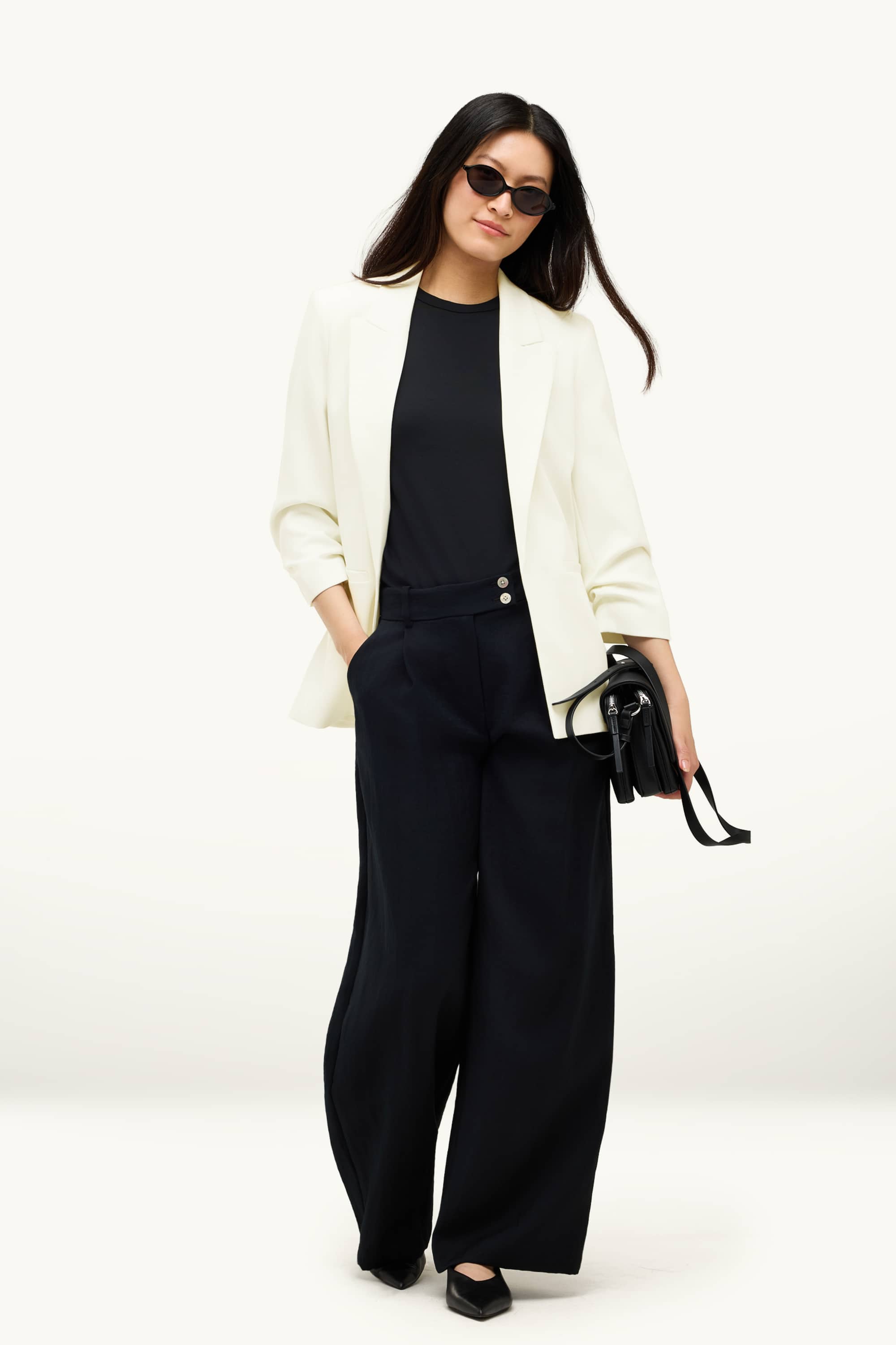 Business blazer - regular fit white