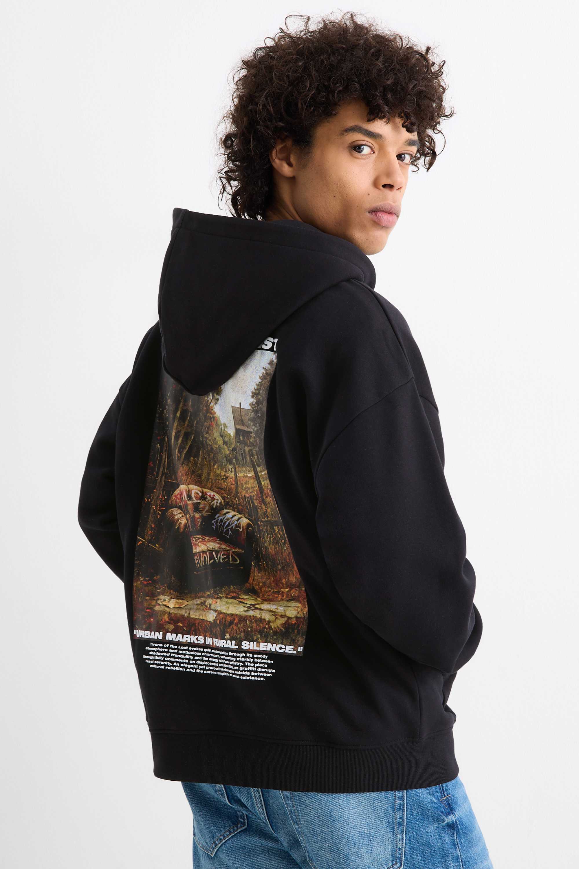 Oversized hoodie black