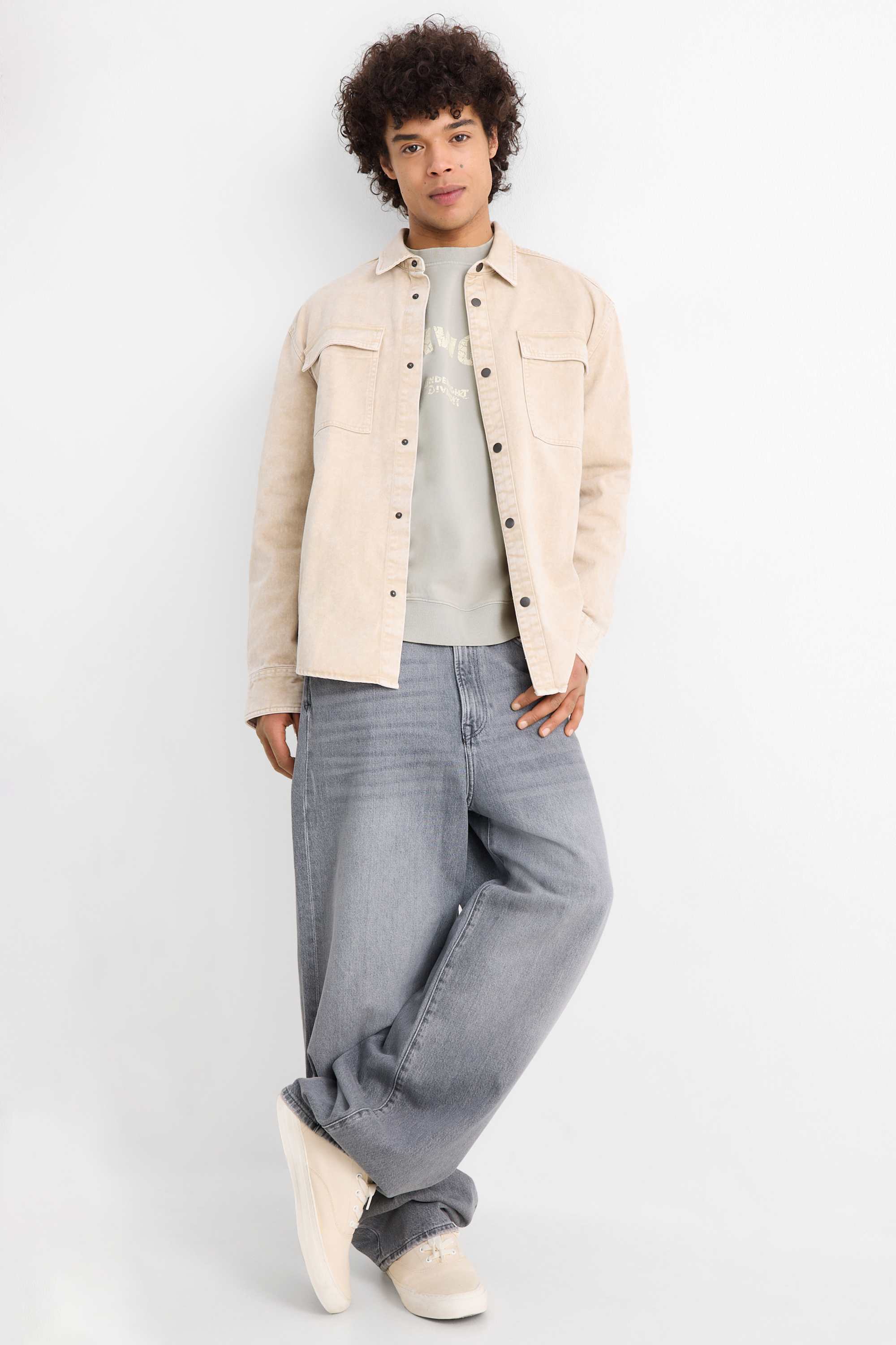 Oversized sweatshirt light gray