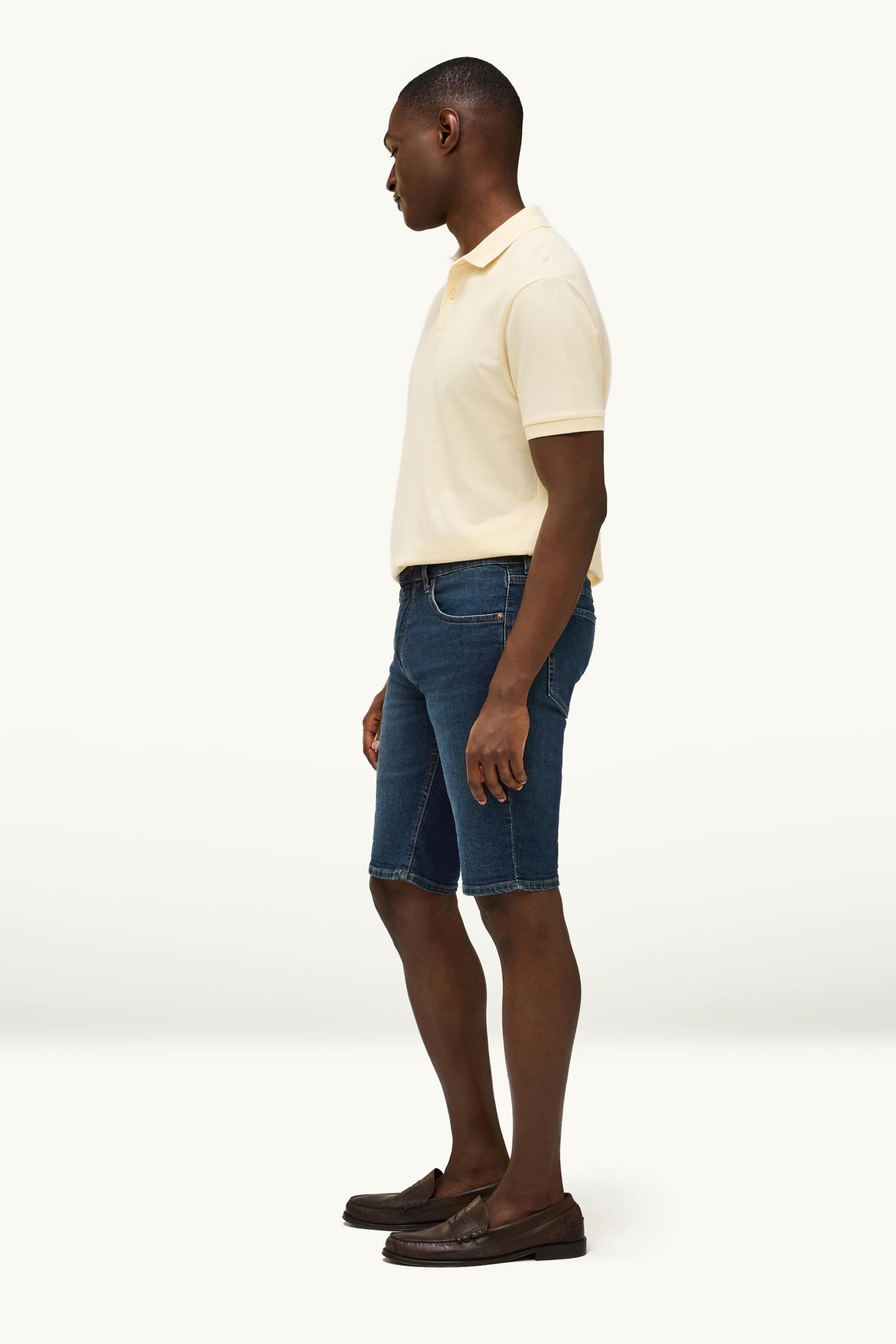 Denim shorts dark blue