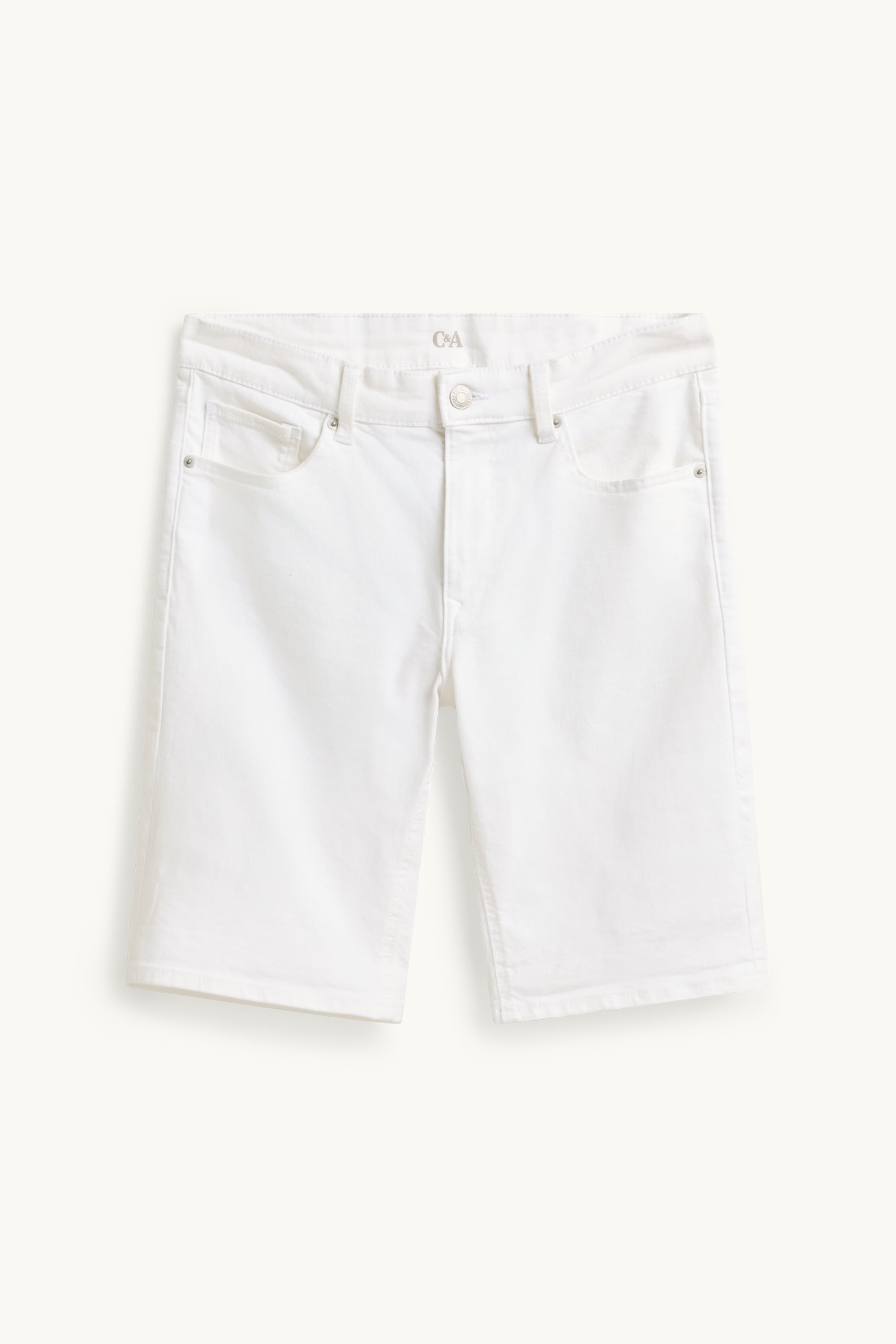 Denim shorts white