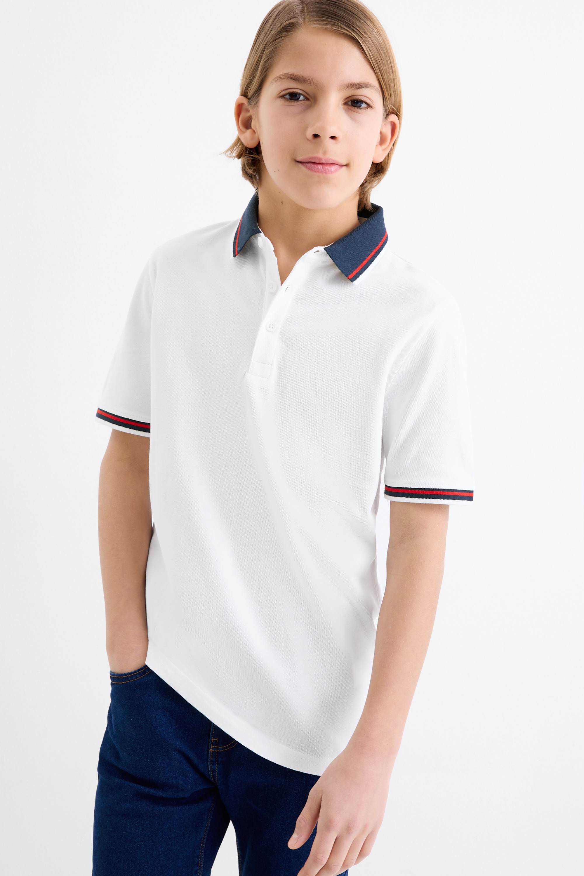 Polo shirt white