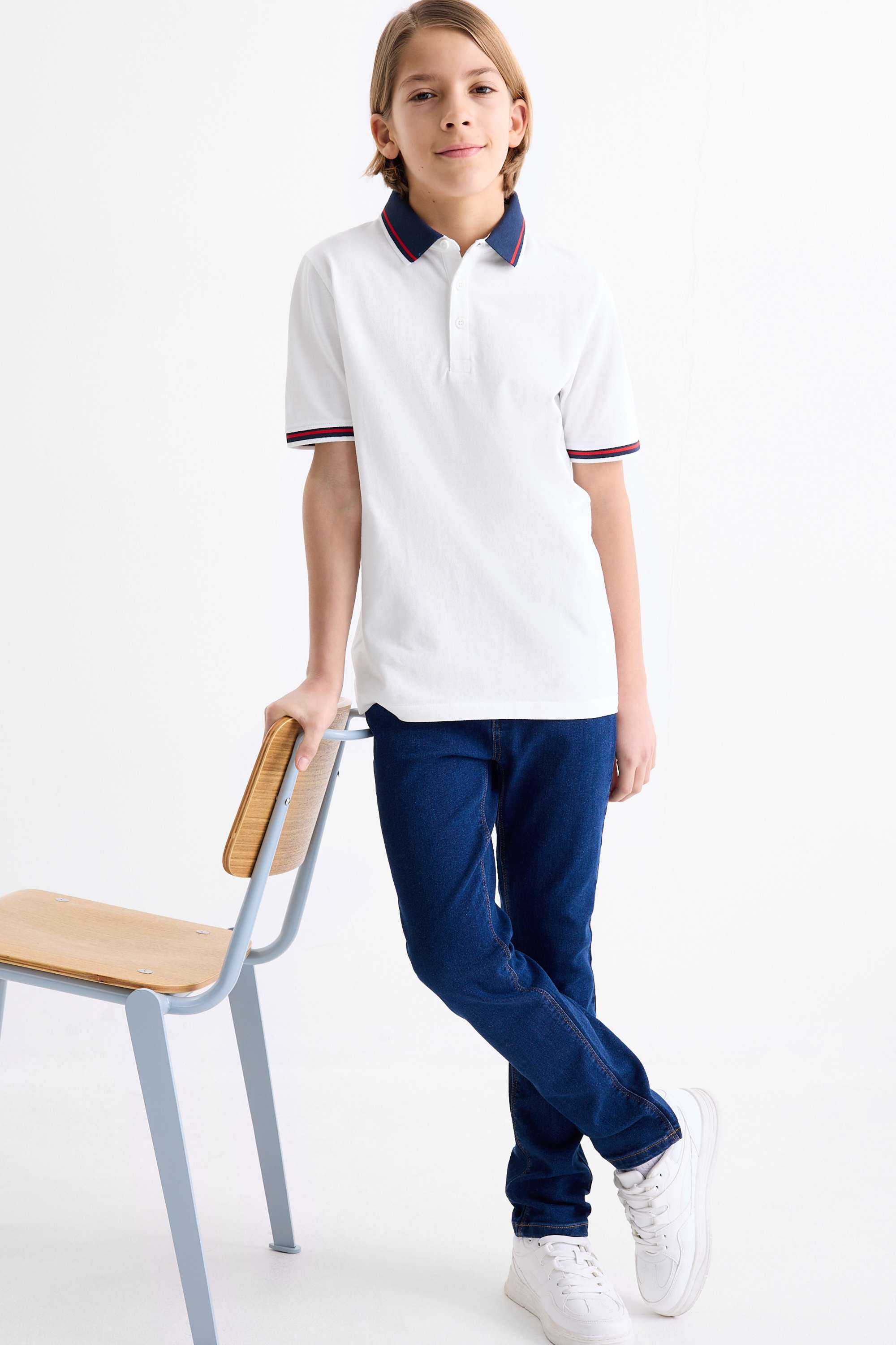 Polo shirt white