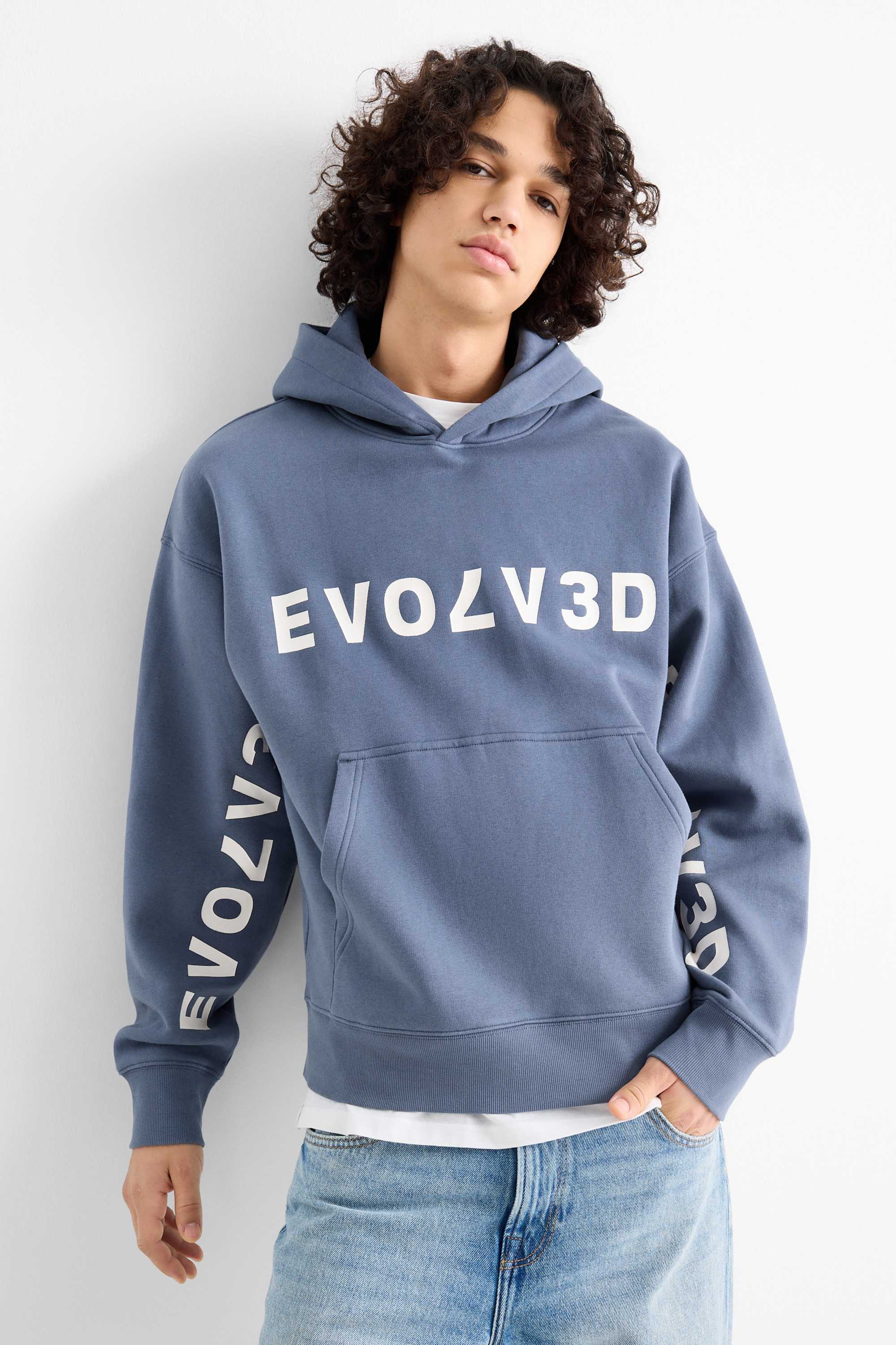 Oversized hoodie blue