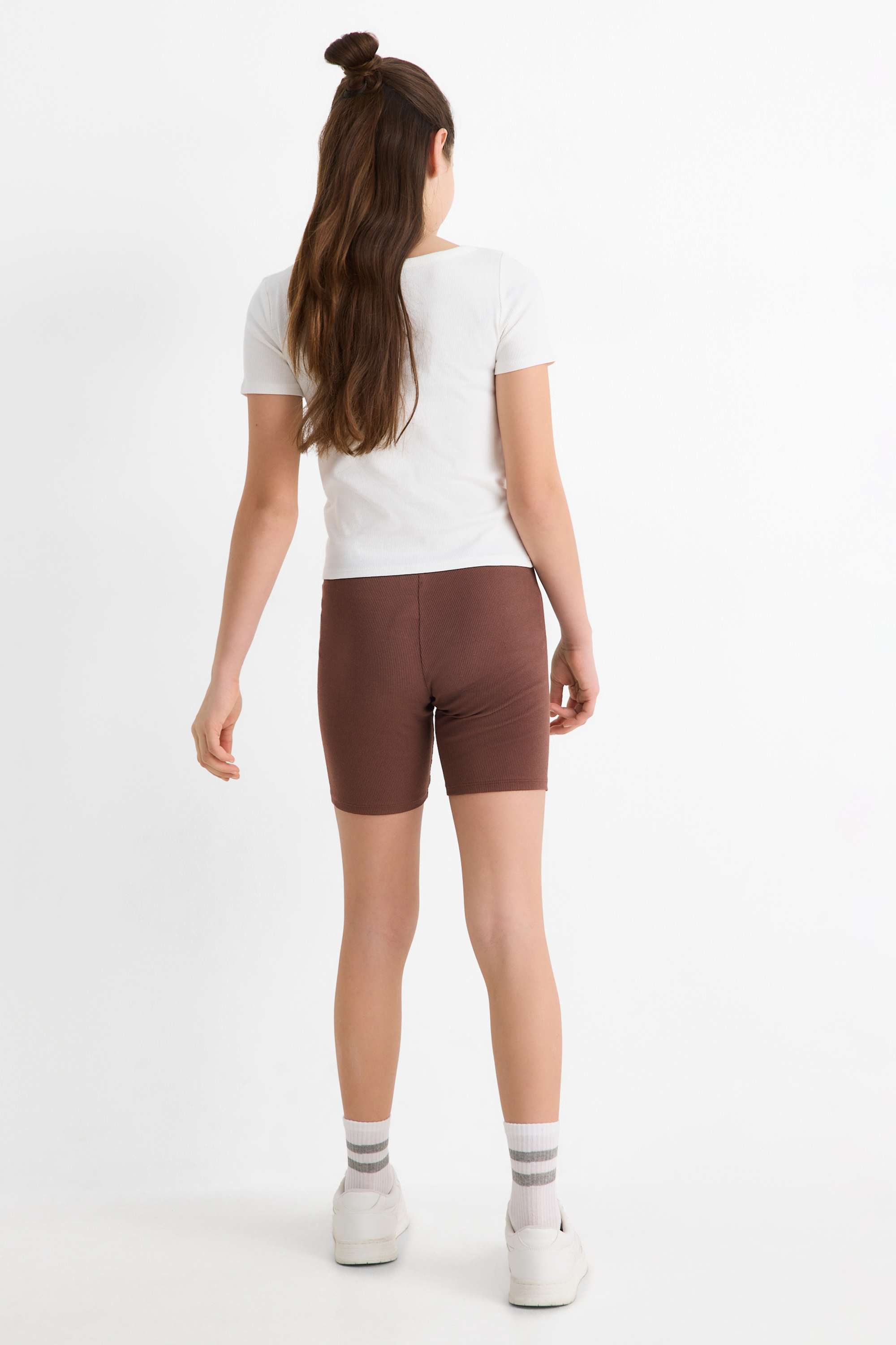 Multipack of 2 - cycling shorts - ribbed black