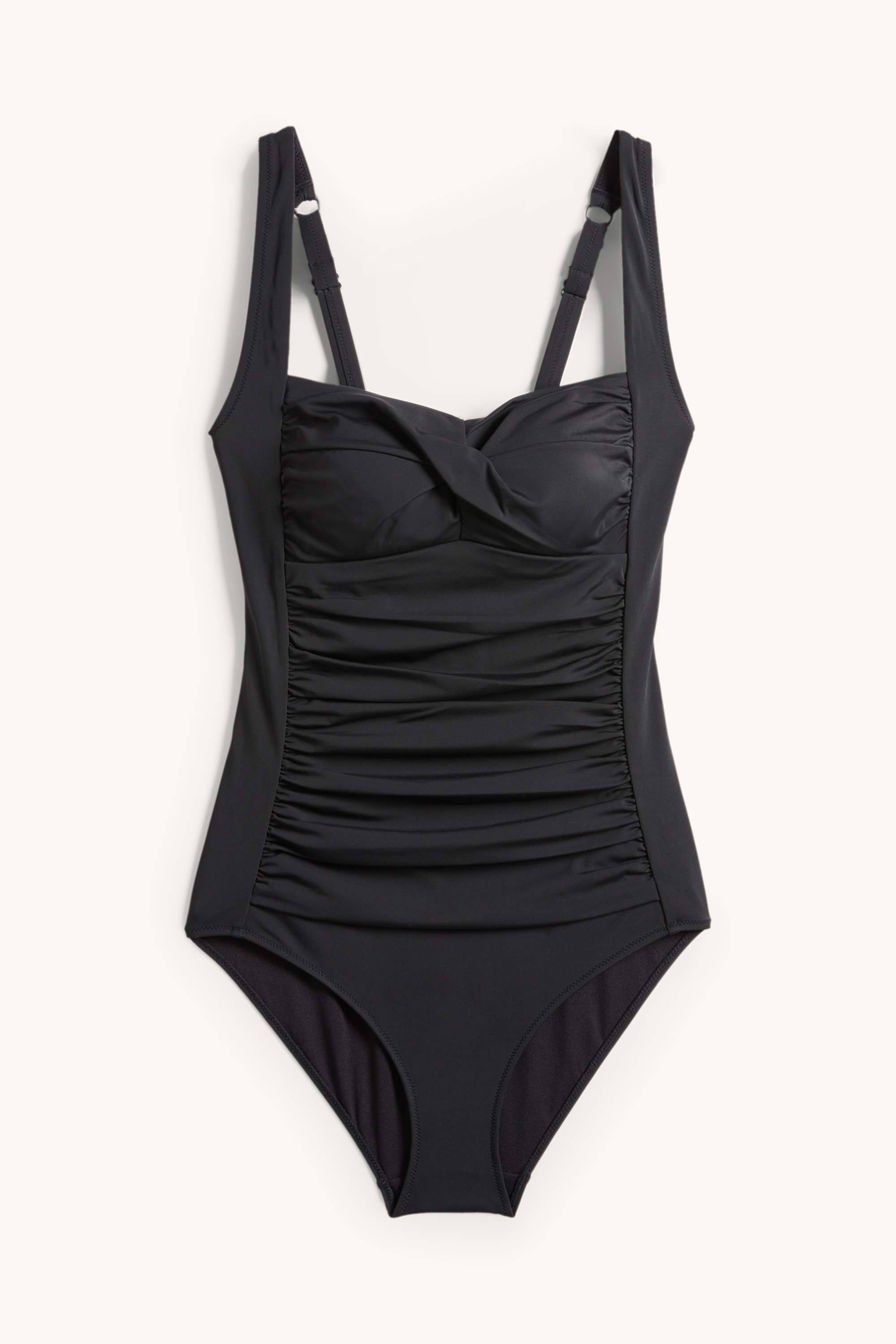 Swimsuit with gather - padded - LYCRA® XTRA LIFE™ black