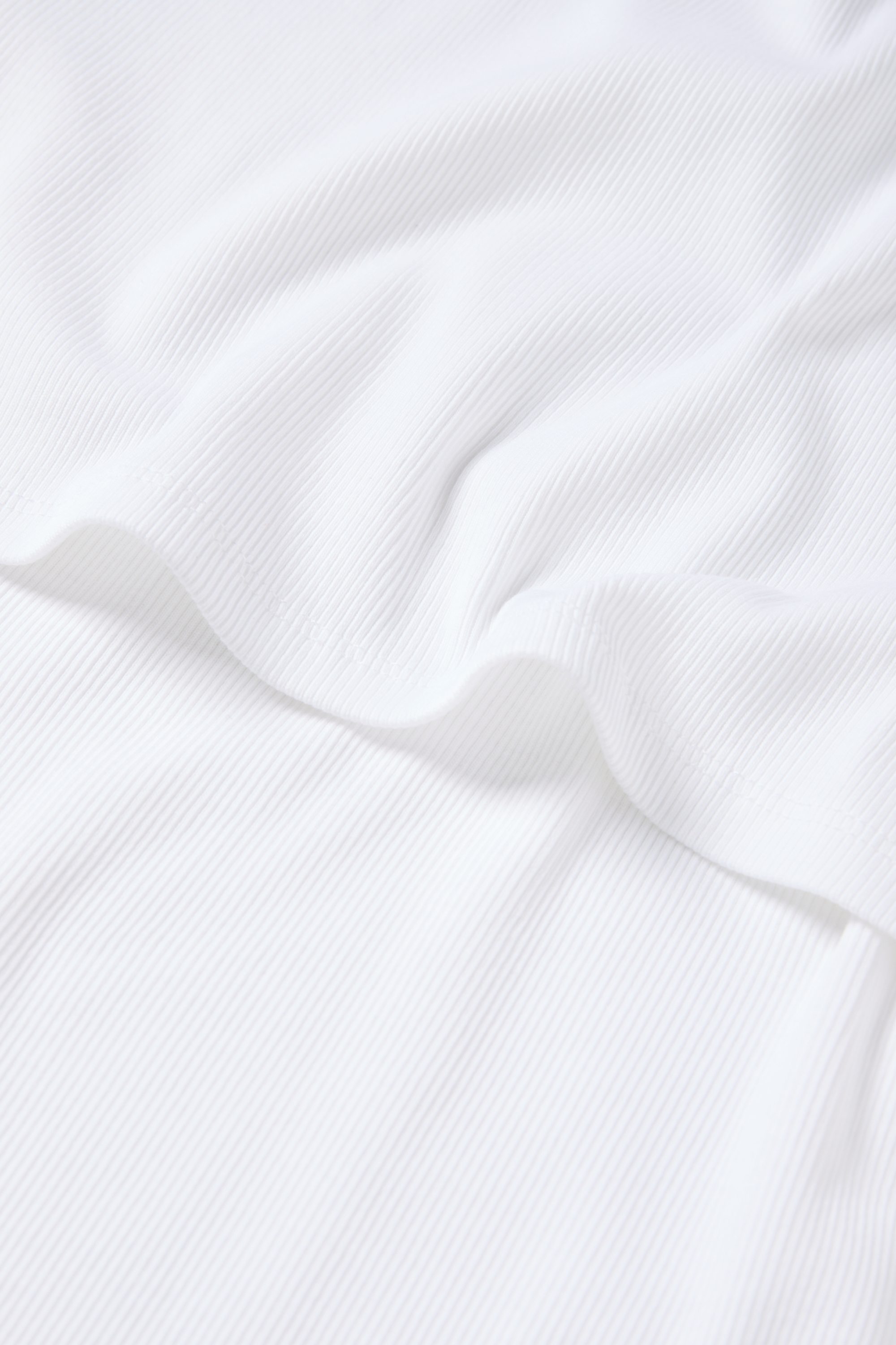 Nursing top - ribbed white