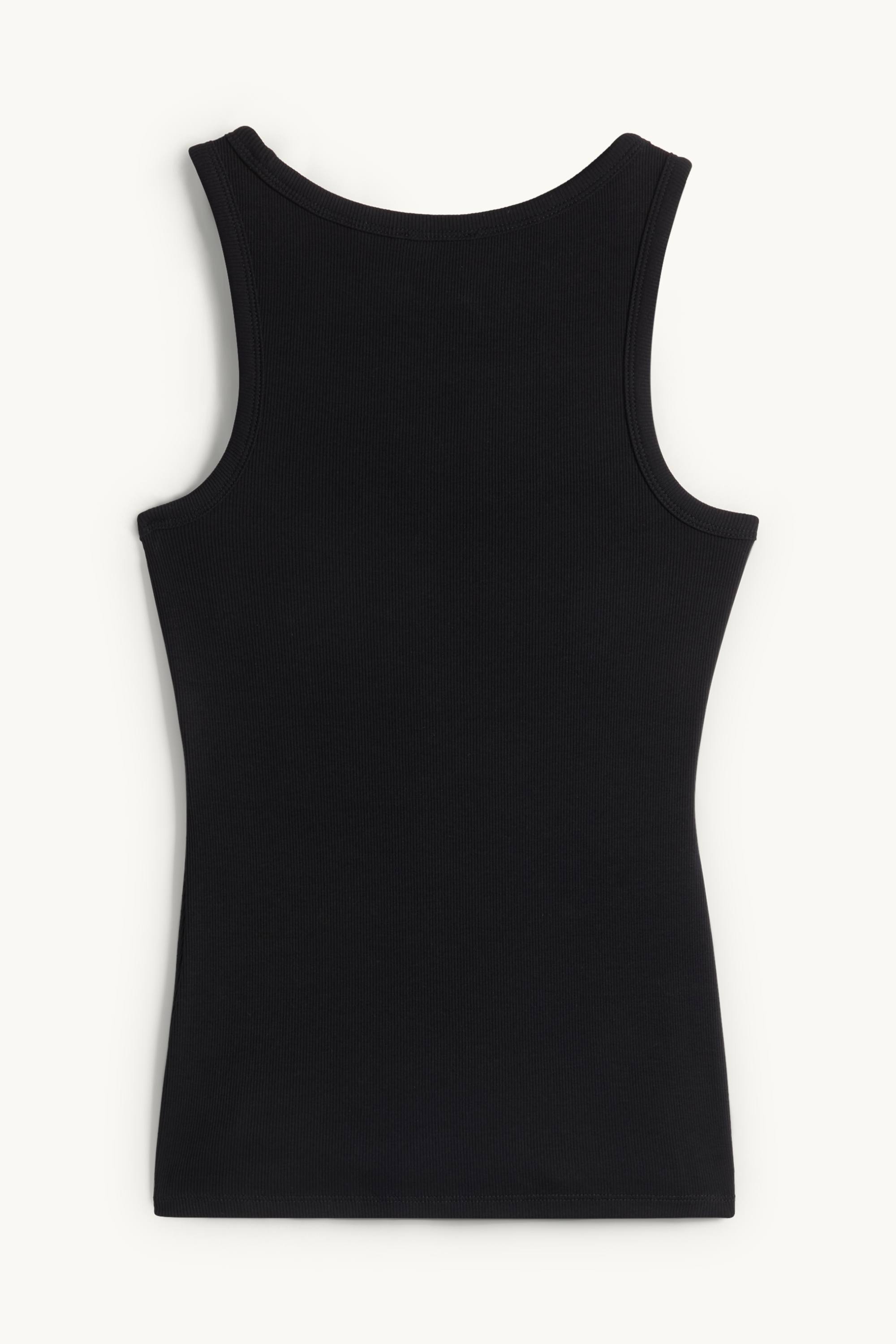Nursing top - ribbed black