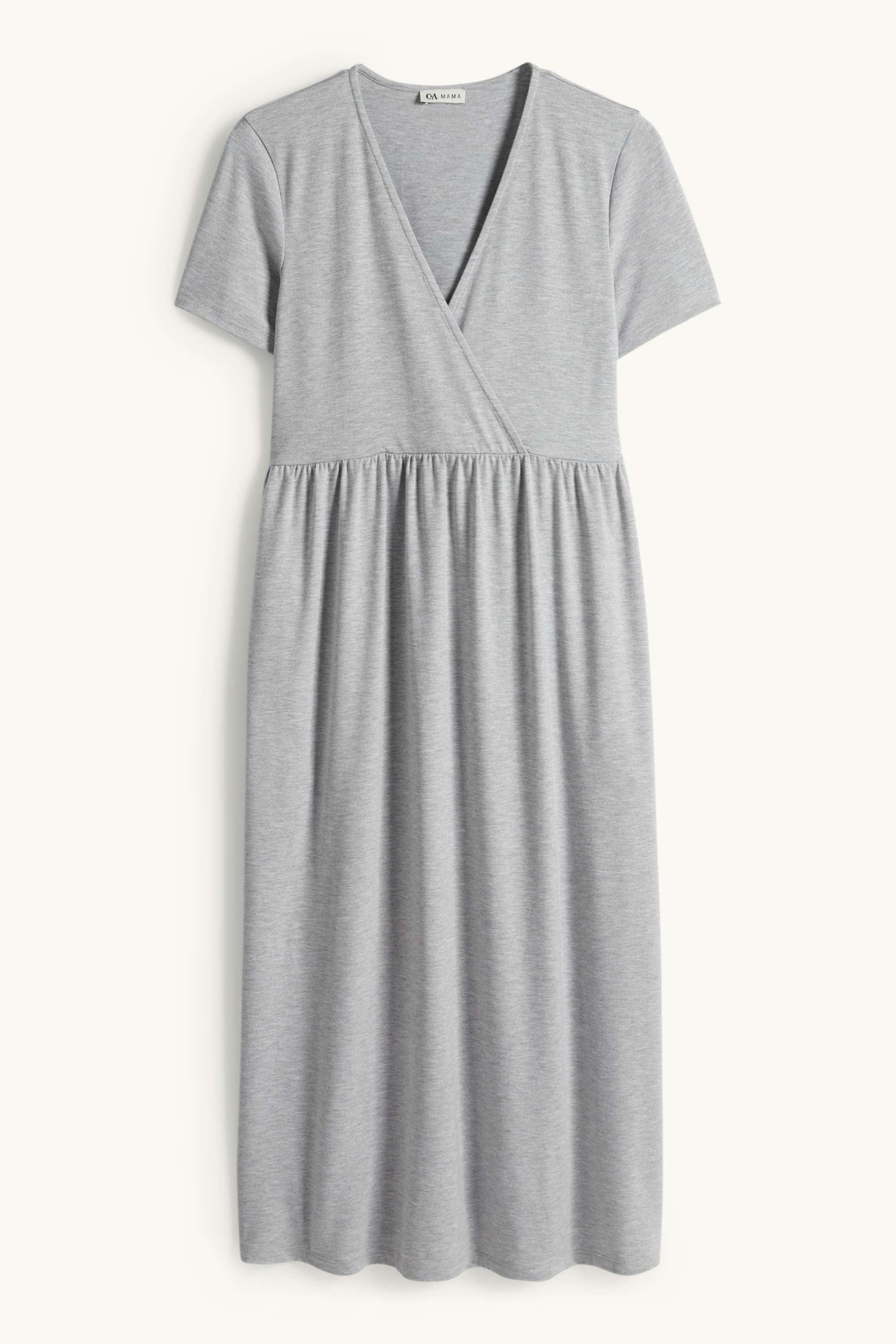 Nursing dress light gray