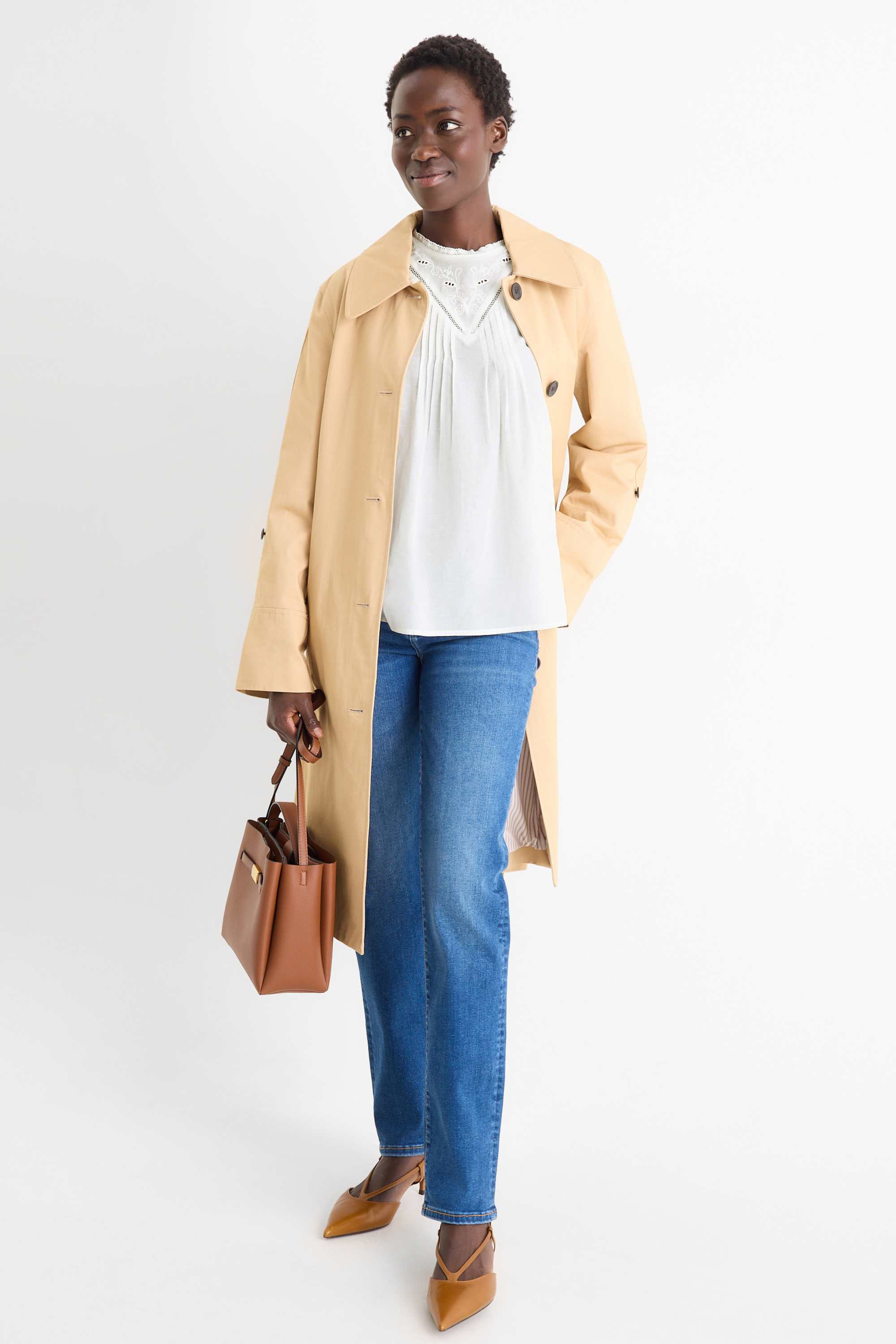 Blouse - broderie anglaise white