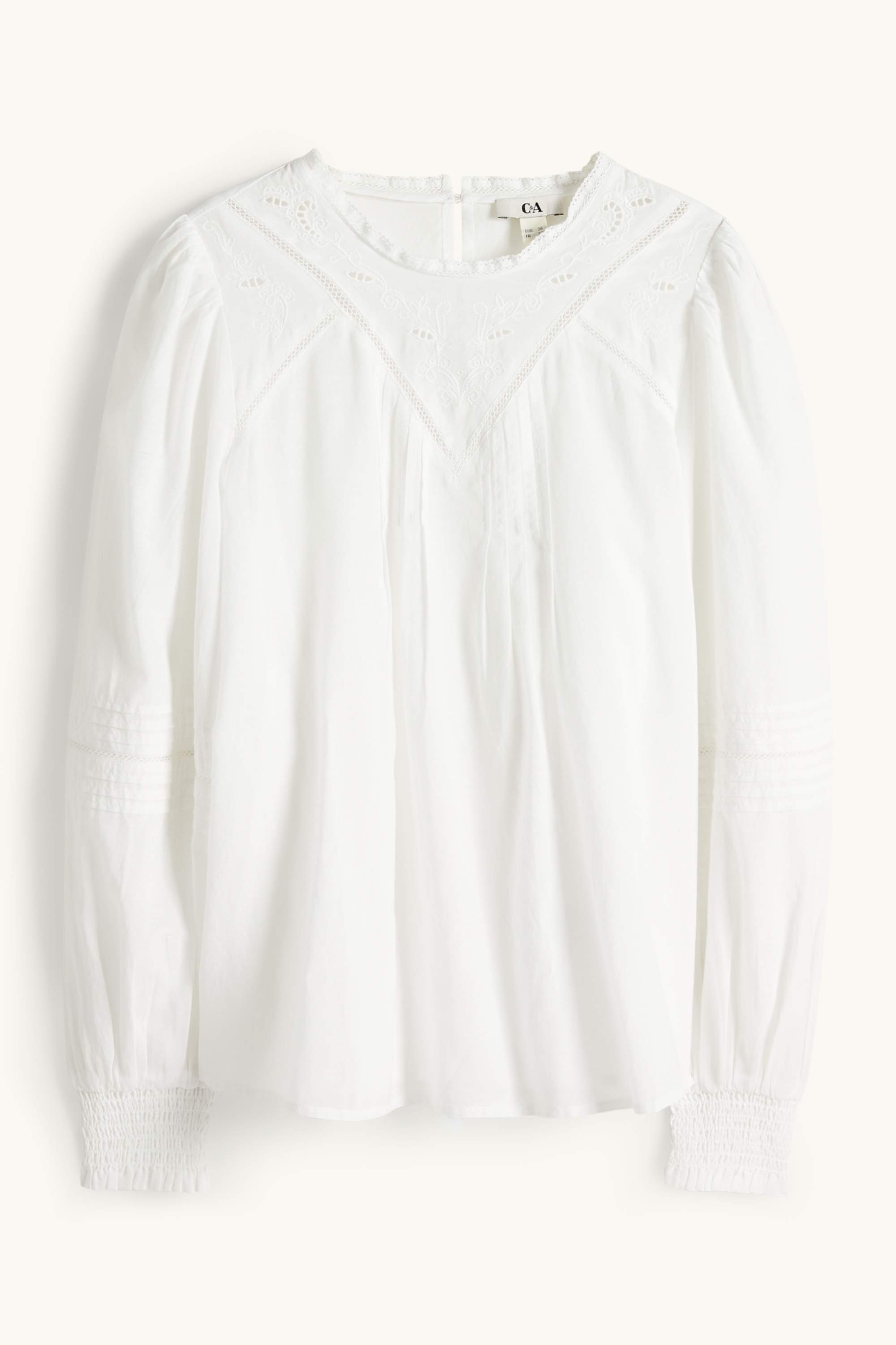 Blouse - broderie anglaise white