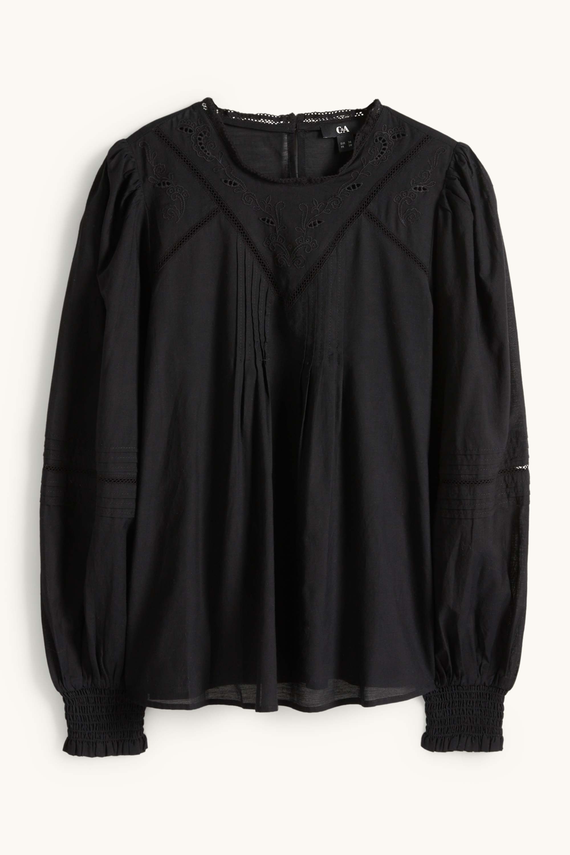 Blouse - broderie anglaise black