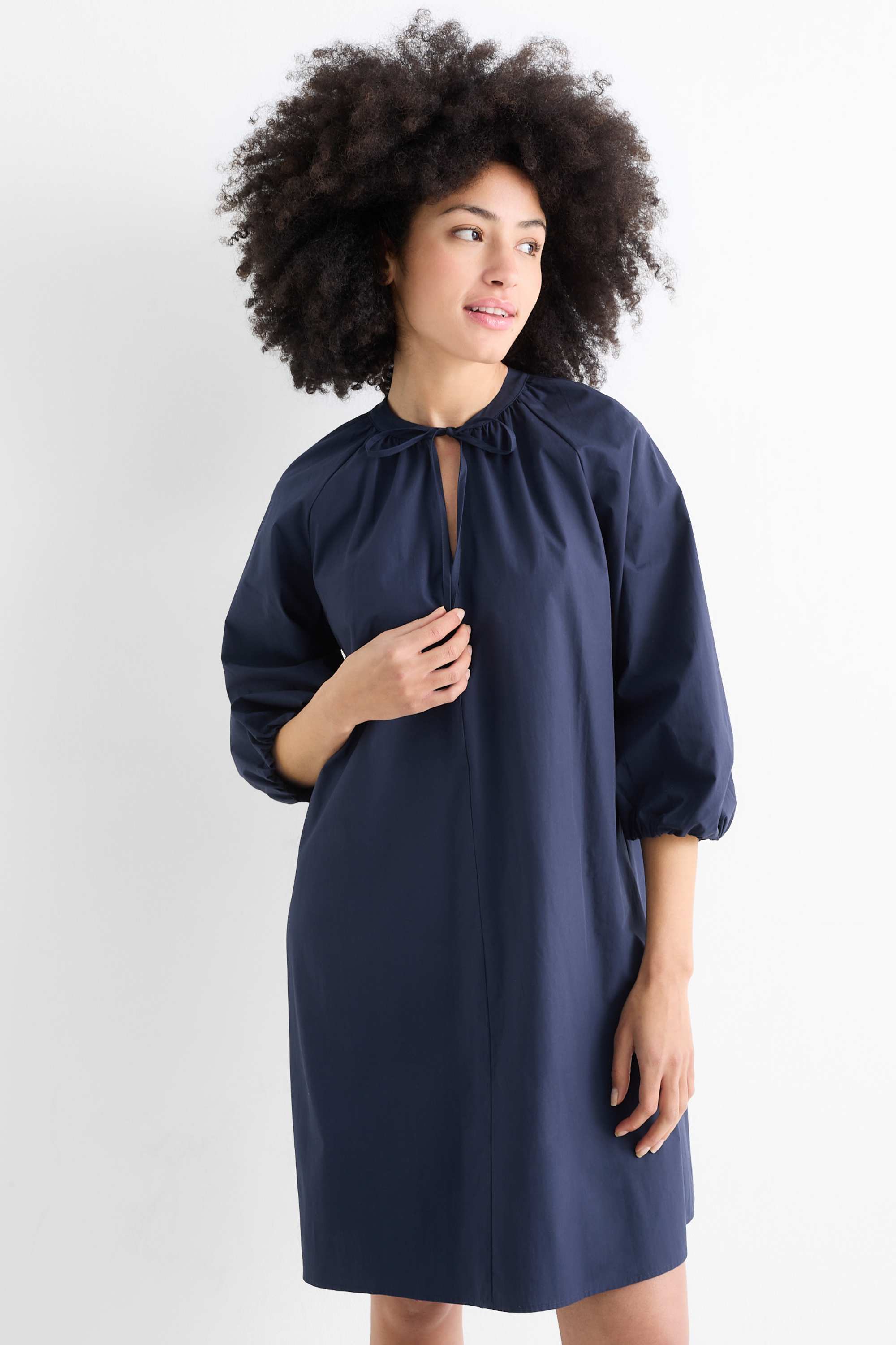 A-line dress dark blue