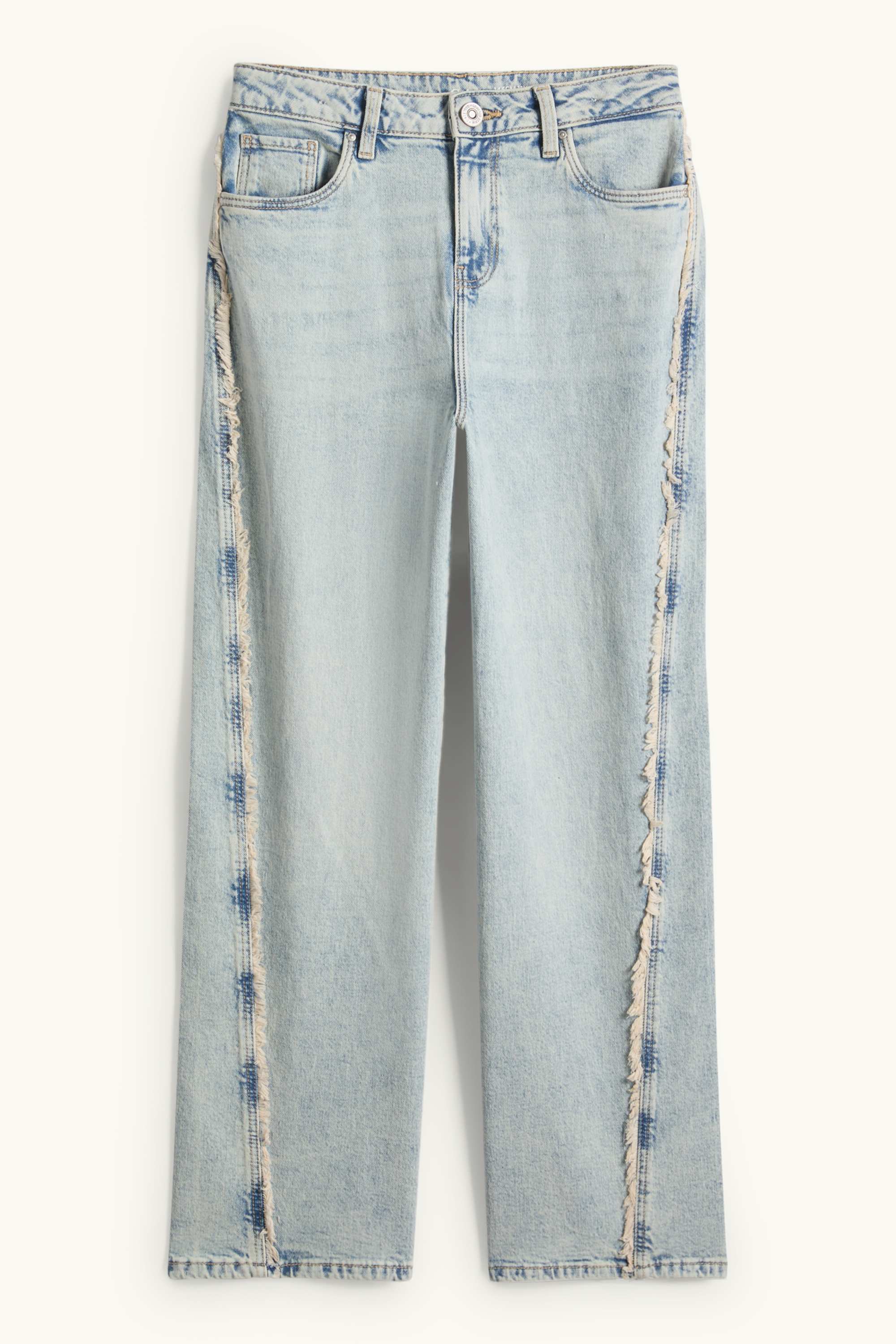 Wide leg jeans denim-light gray