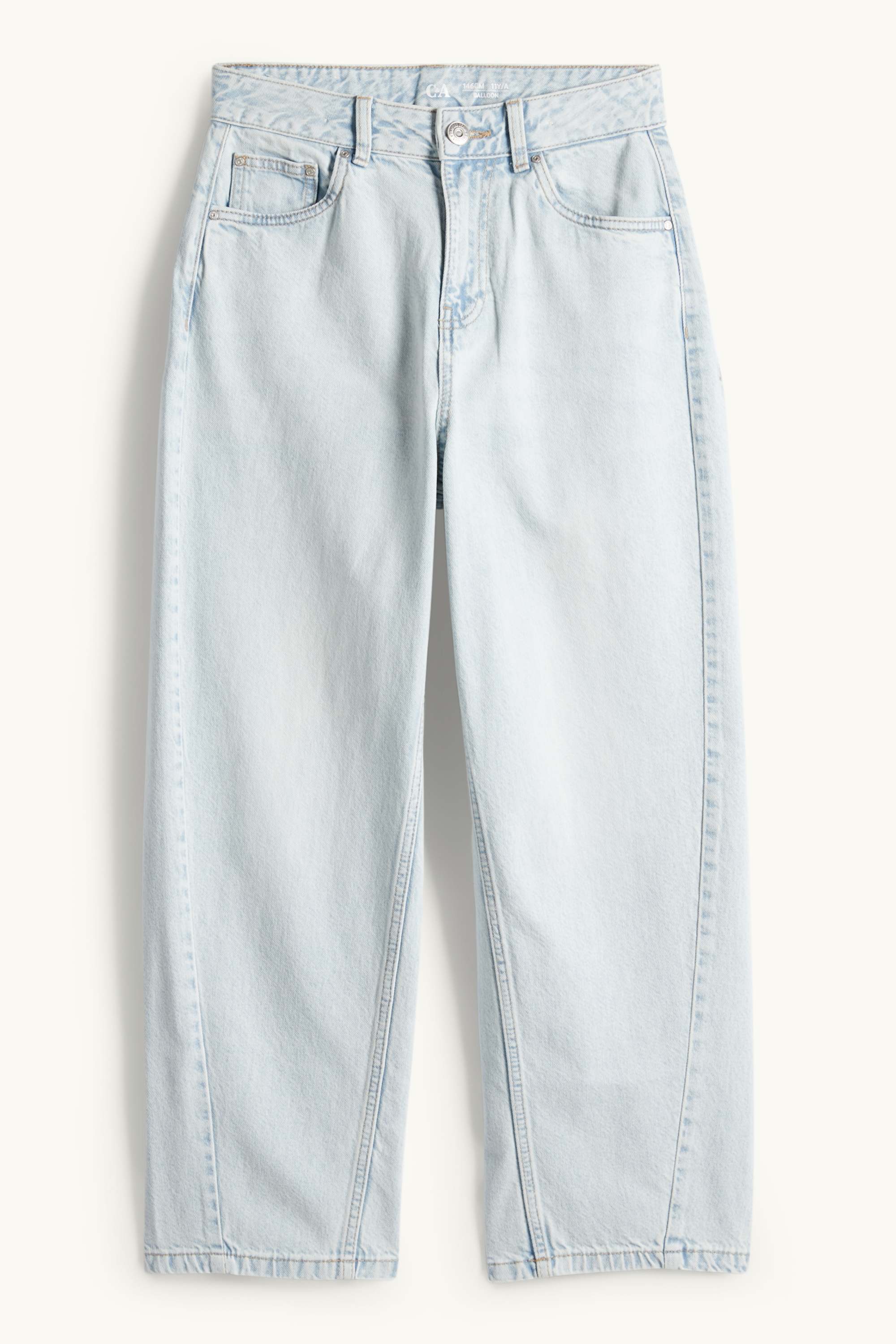 Balloon jeans denim-light blue