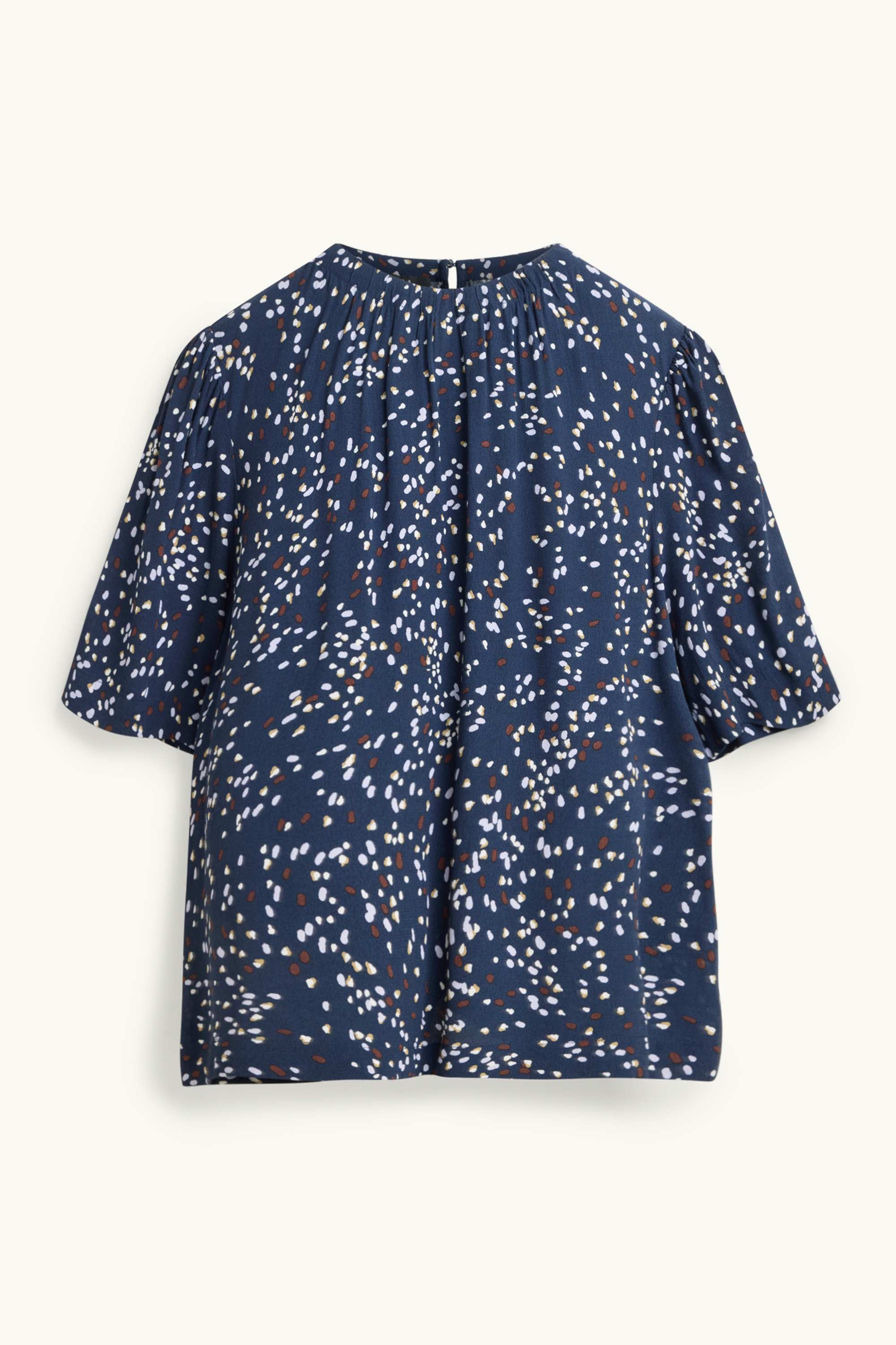 Blouse - polka dot blue