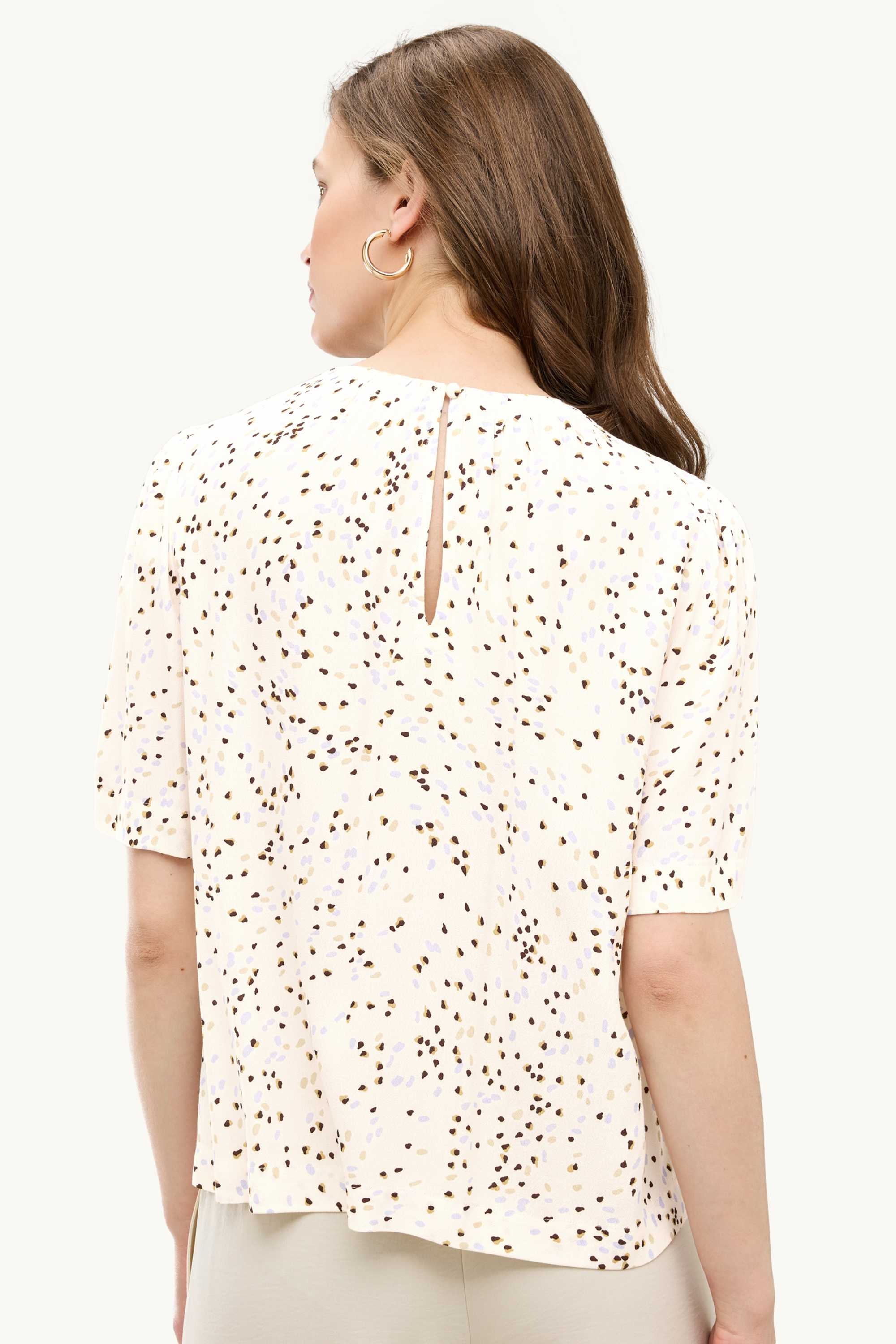 Blouse - polka dot cremewhite