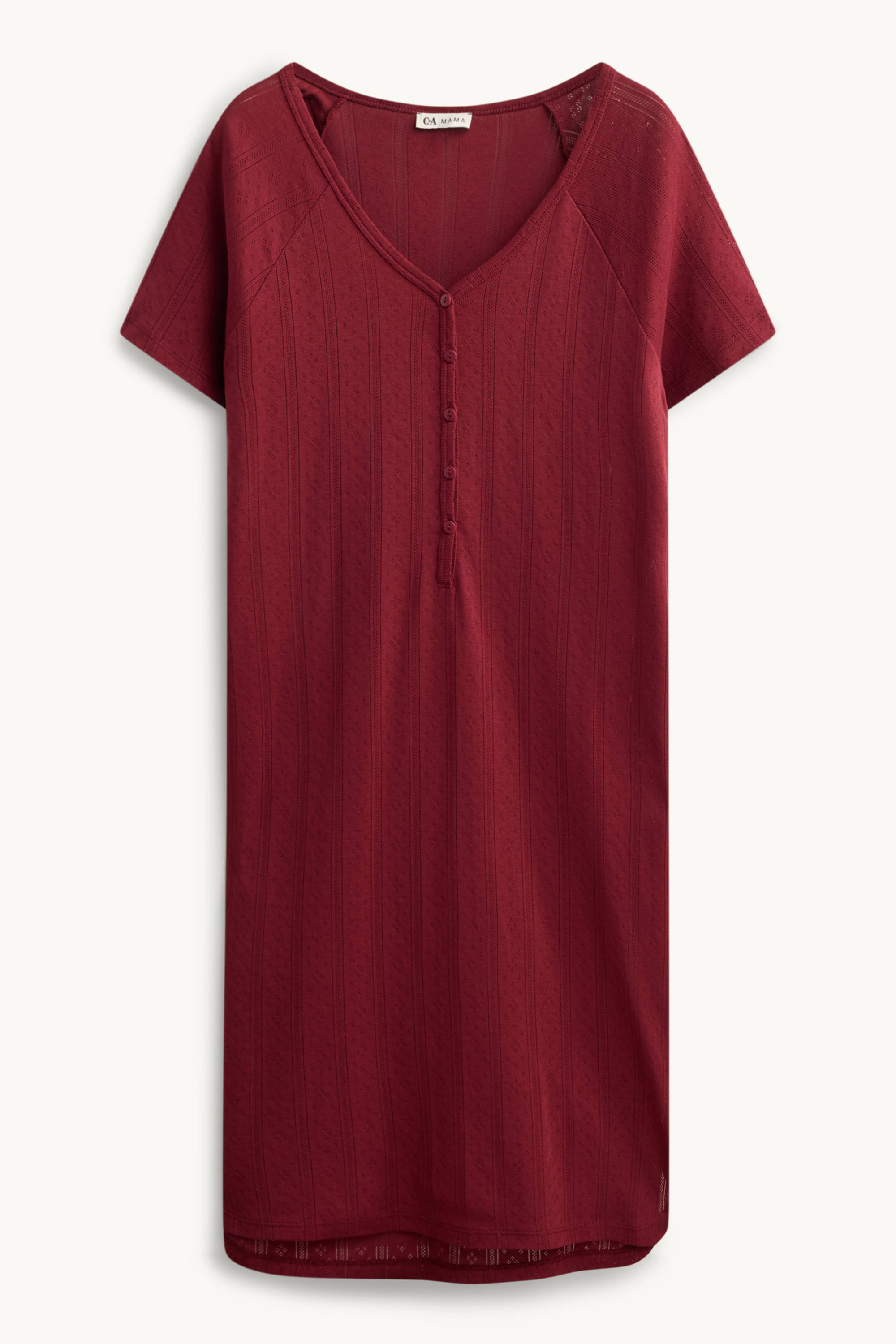 Nursing nightdress red