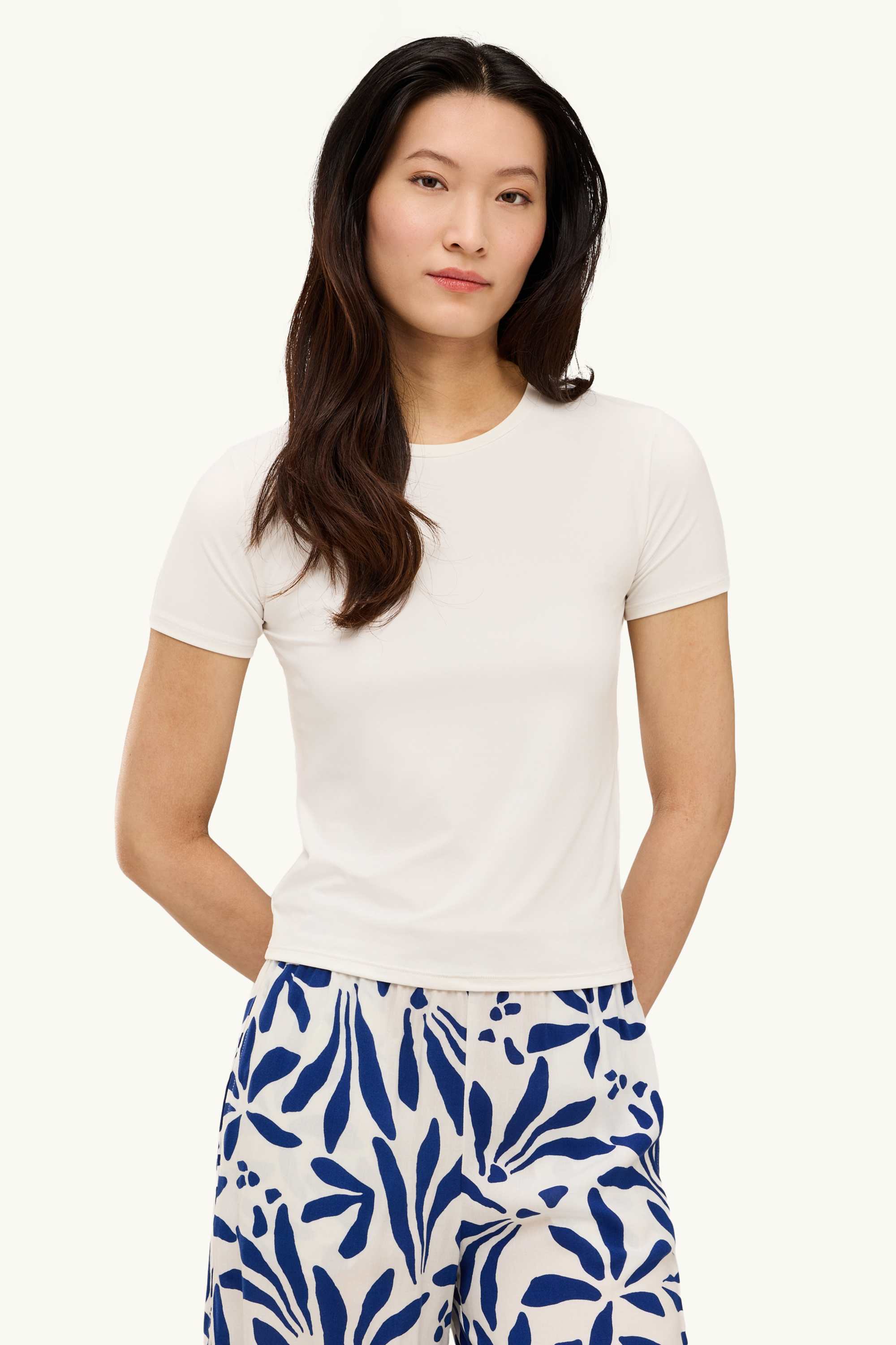 T-shirt - slim fit white