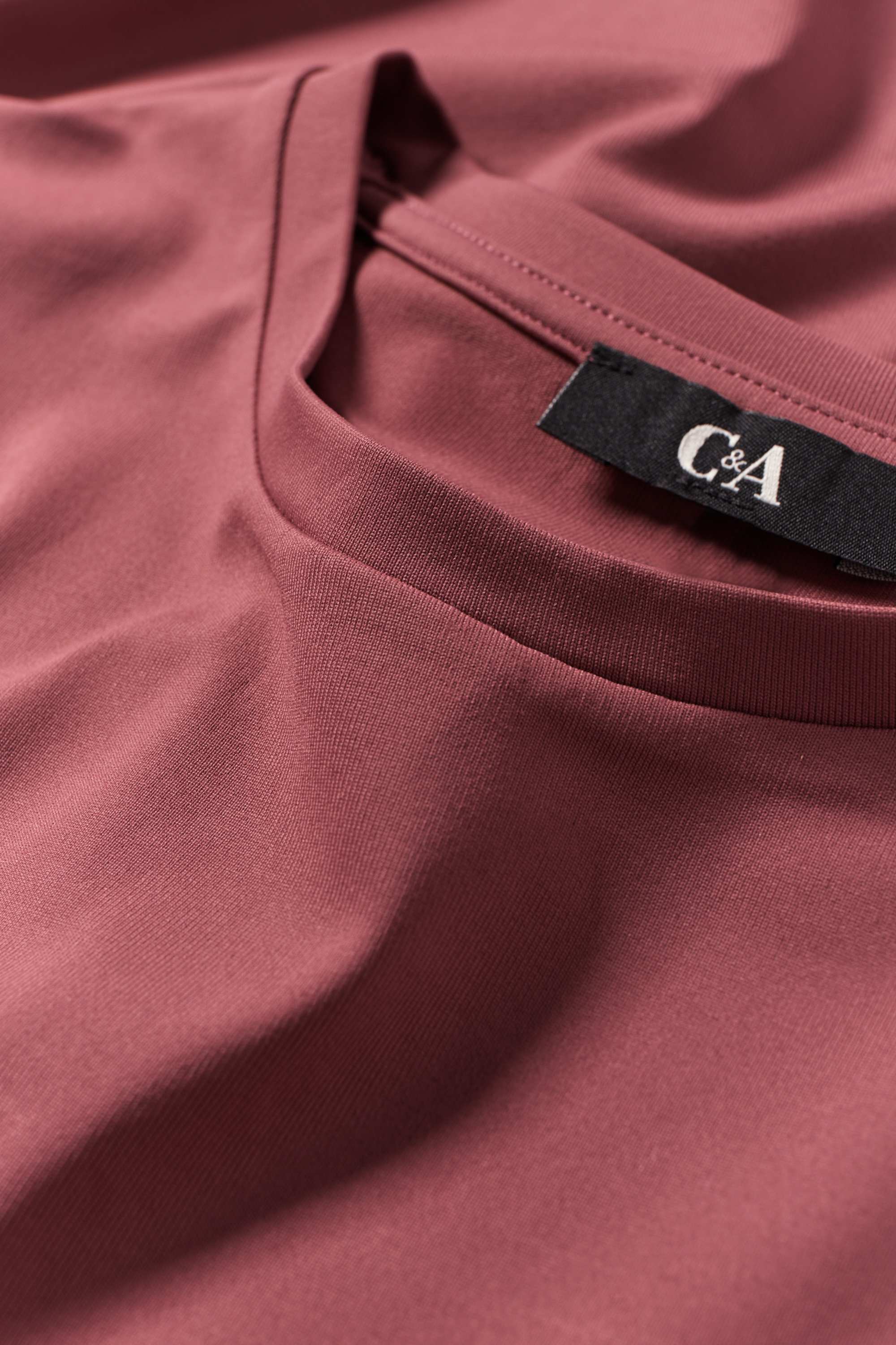 T-shirt - slim fit dark red
