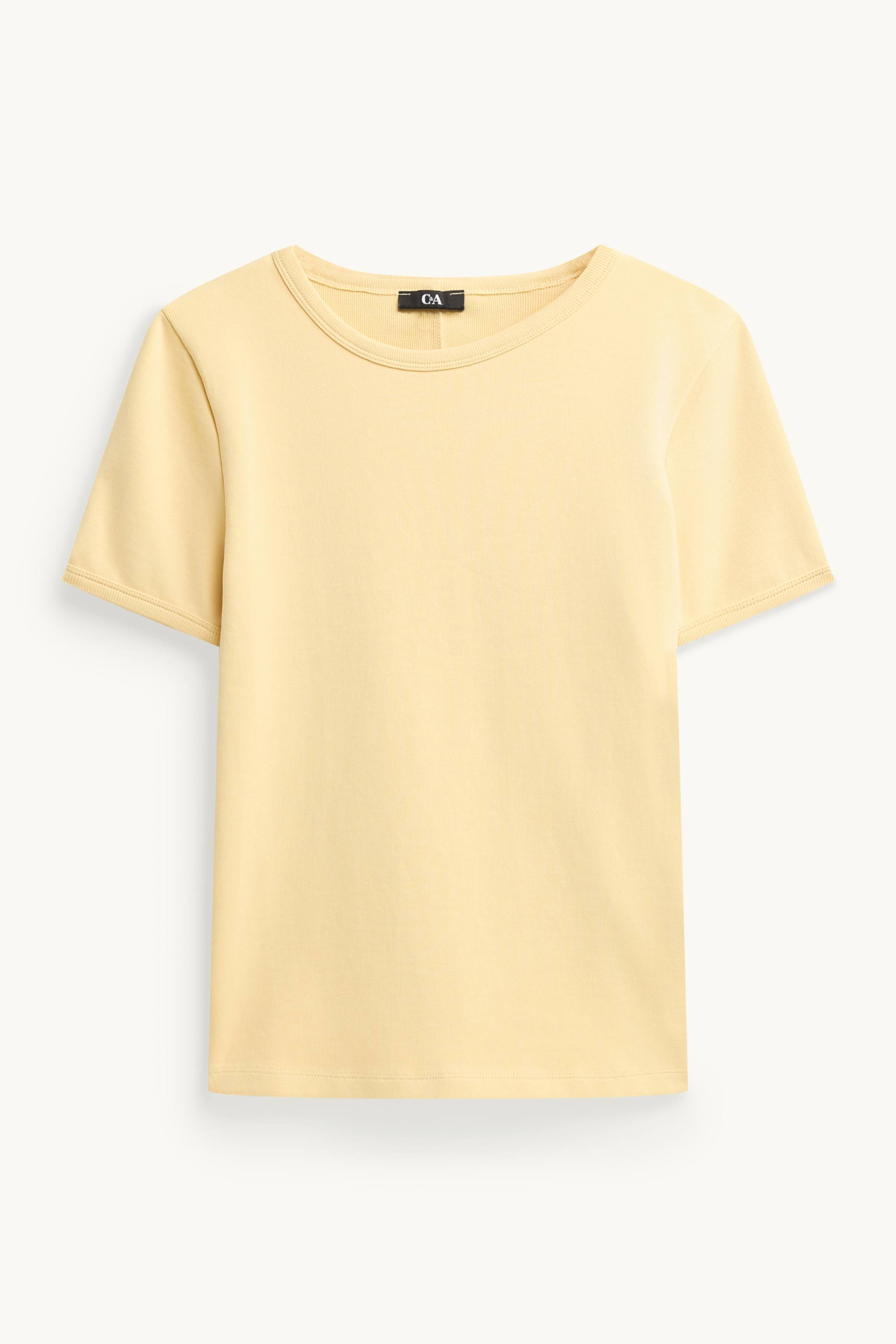 T-shirt - slim fit yellow