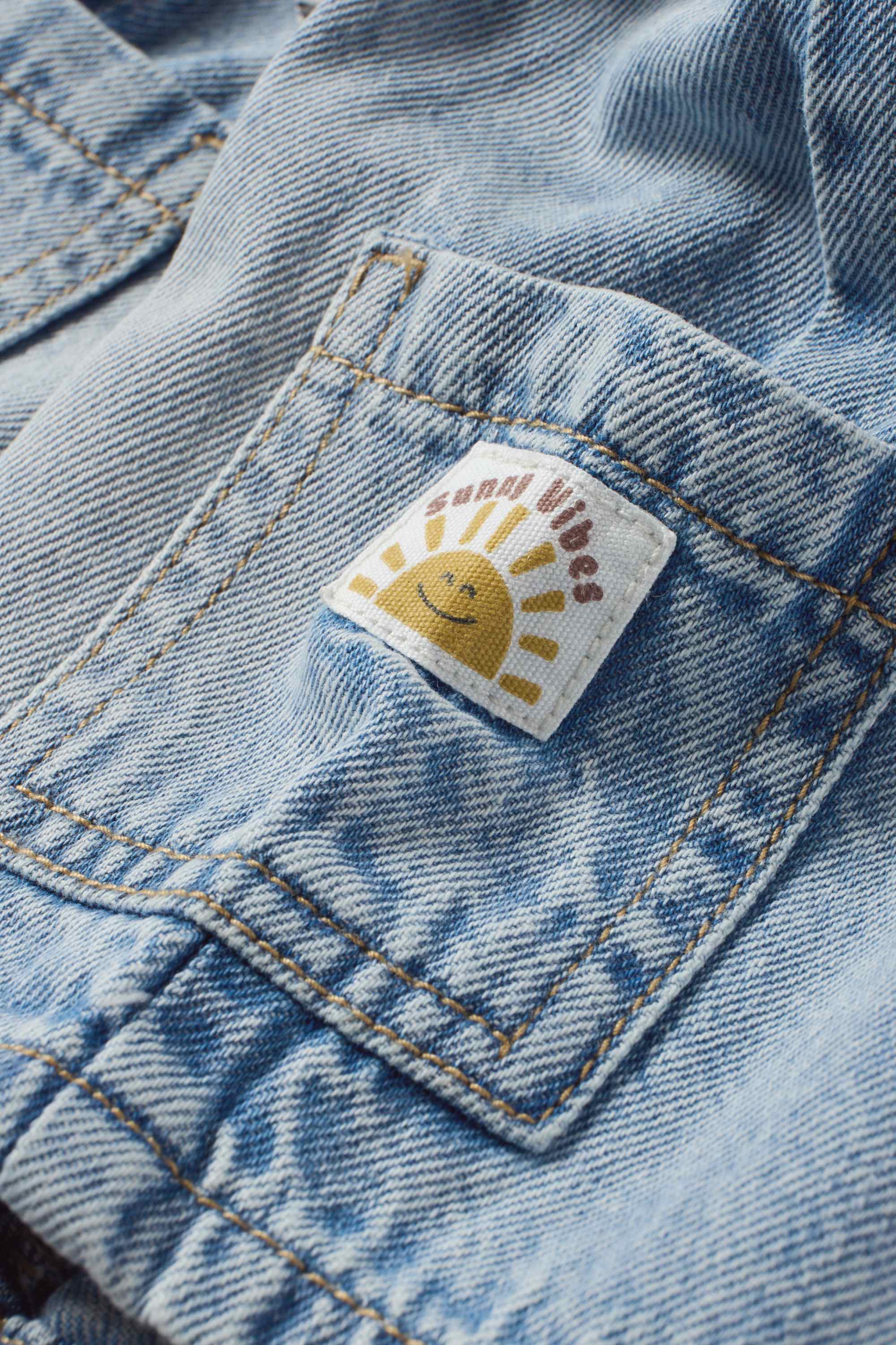 Sun - denim baby shorts denim-light blue