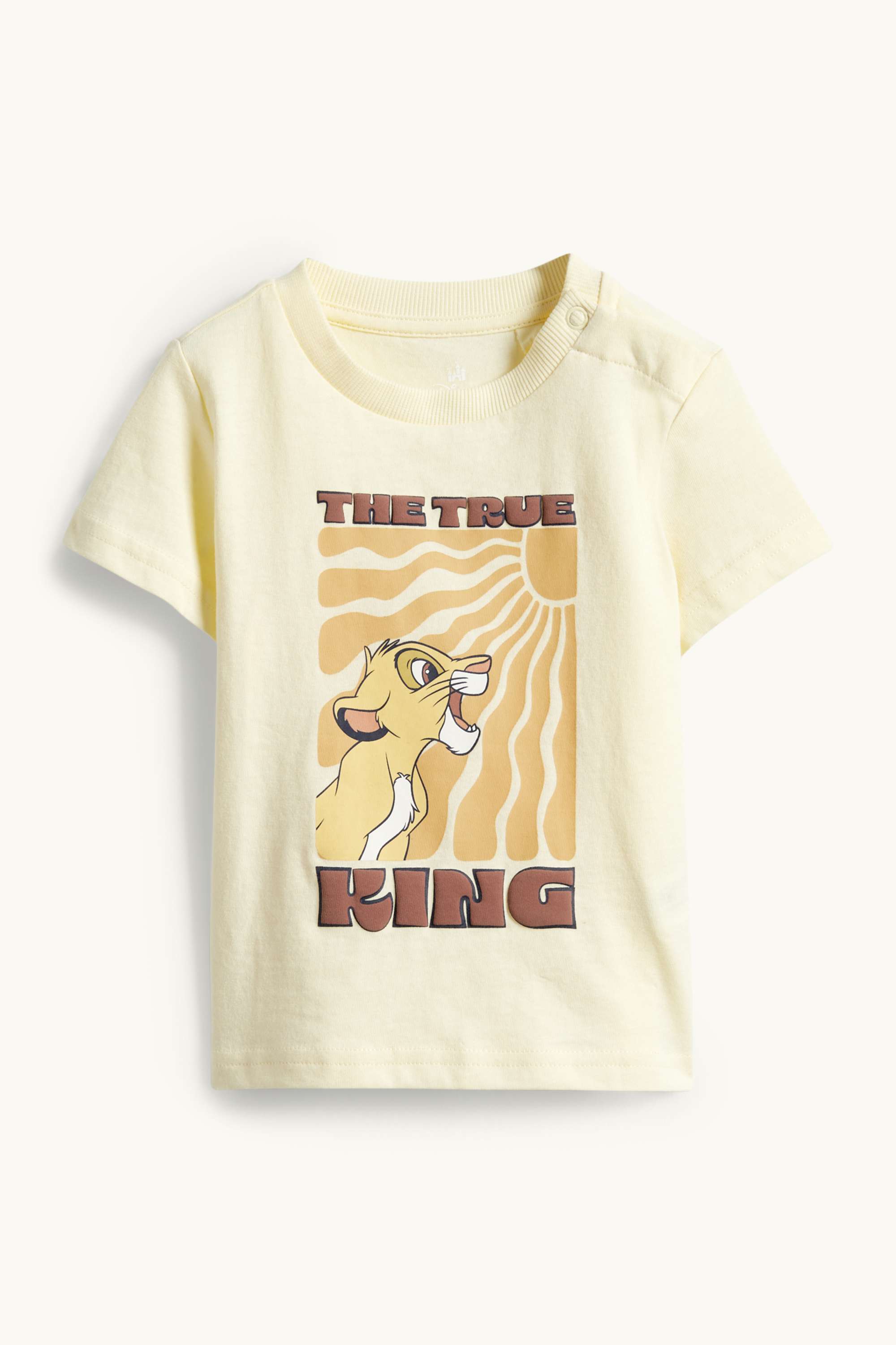 The Lion King - baby short sleeve T-shirt light yellow