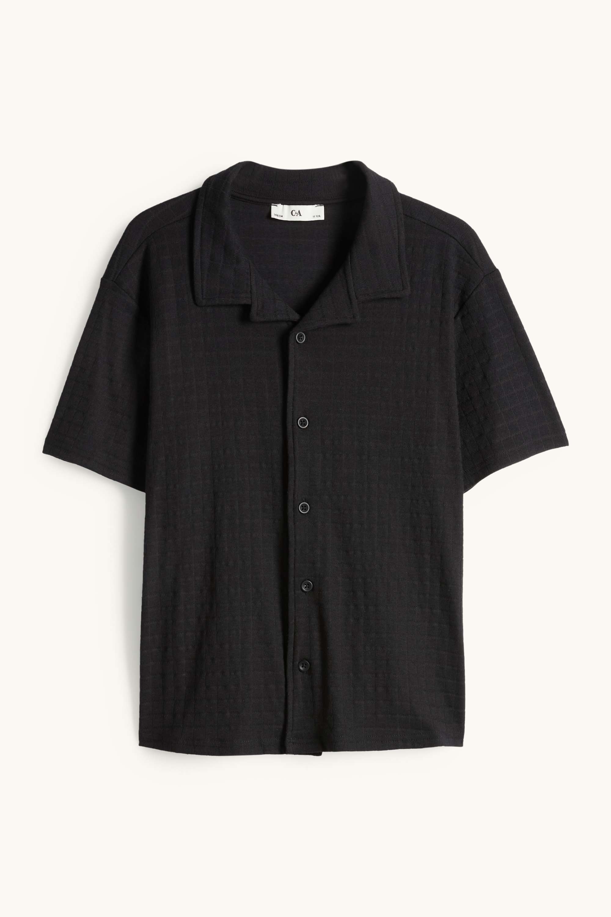 Shirt - textured black